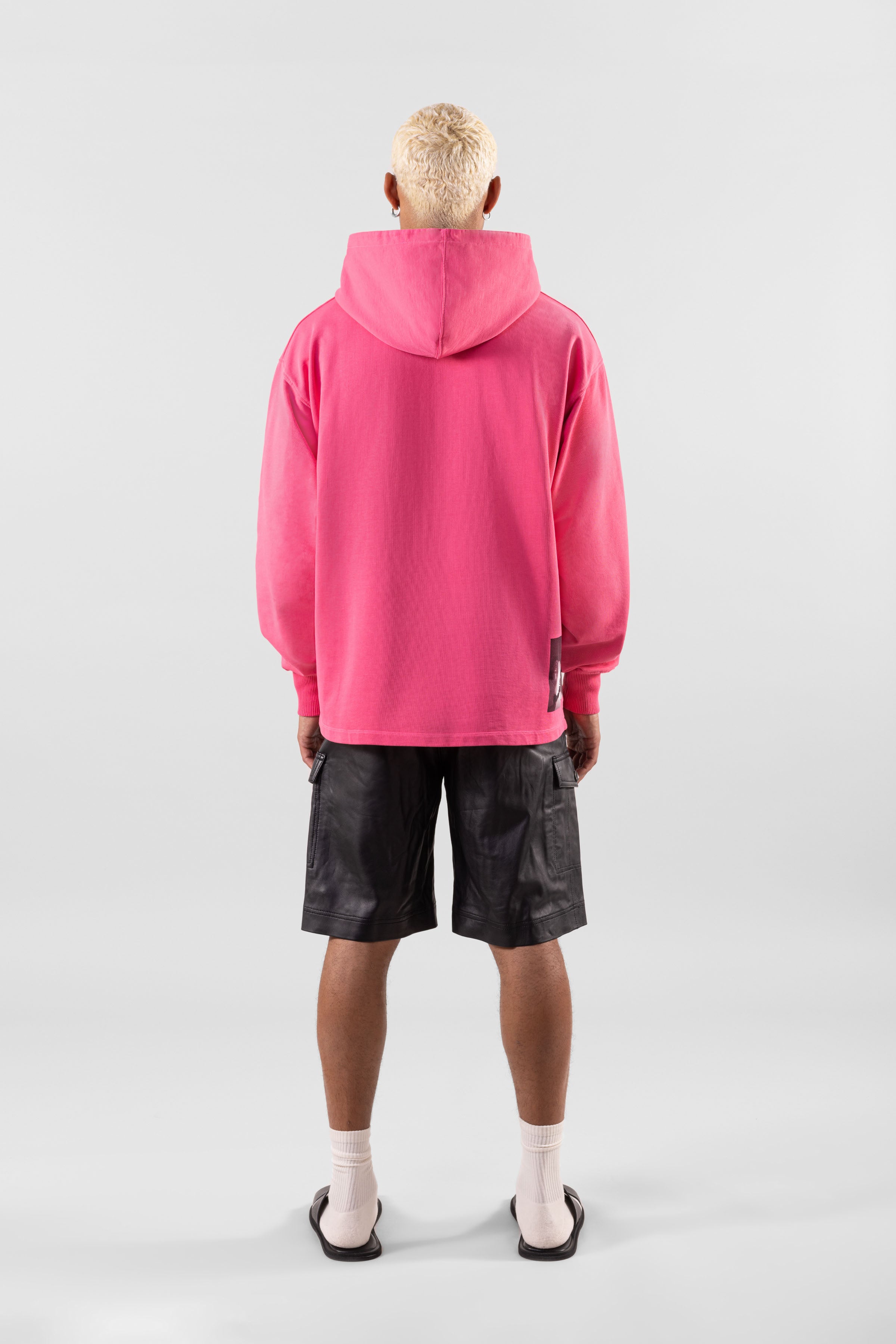 88 Ravers Hoodie - Washed Acid Pink Men's Pullover | Streetwear Fashion for Rave & Festival Outfits