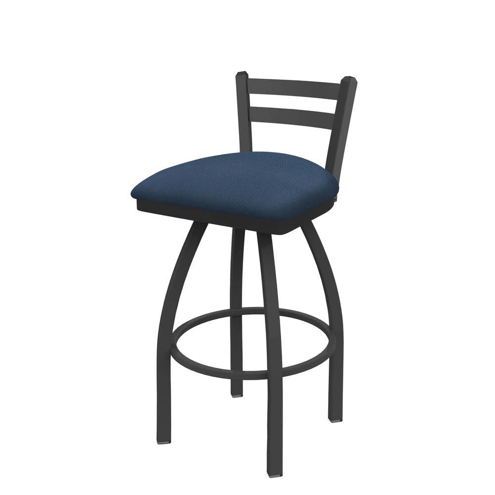 Holland Bar Stool Co. 411 Jackie Low Back Swivel Bar Stool with Rein Bay - Modern Kitchen Island & Home Bar Stool for Dining & Entertaining
