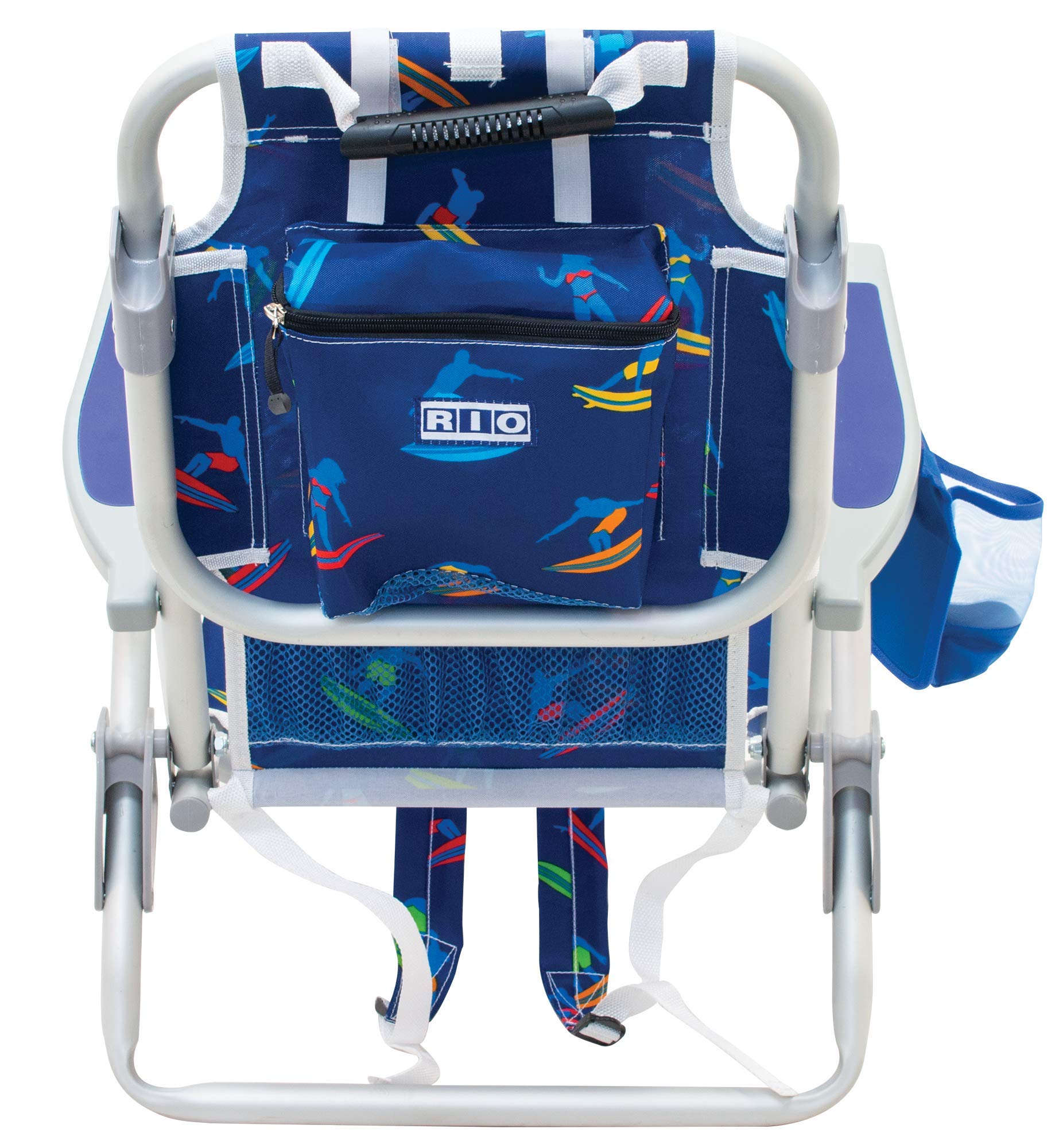 Rio Beach Kid's 5-Position Lay Flat Backpack Folding Beach Chair - Lightweight Portable Surf Chair for Kids, Perfect for Beach, Pool, Park & Outdoor Adventures