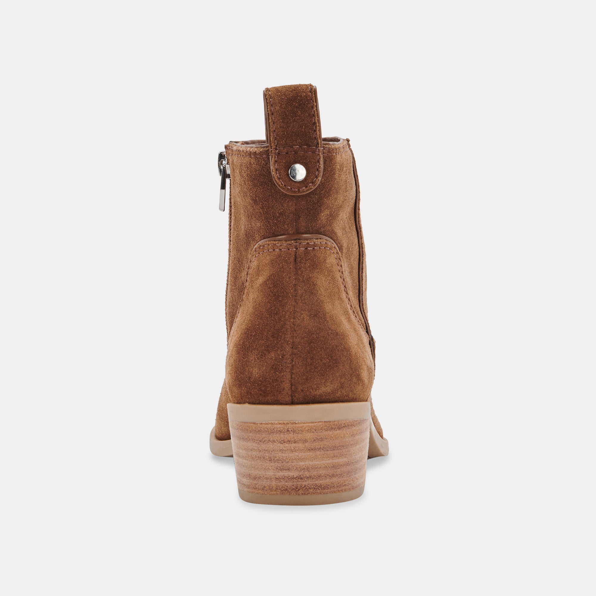 ABLE BOOTIES DK BROWN SUEDE - Women's Comfortable Suede Booties for Fall & Winter - Perfect for Casual Outfits, Office Wear & Date Nights