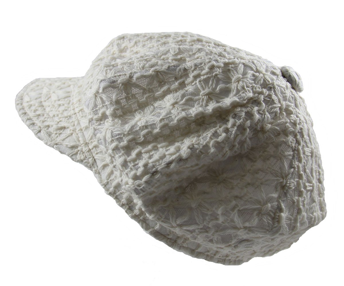 Ladies Crochet Newsboy Hat - Stylish & Comfortable for Outdoor Fashion