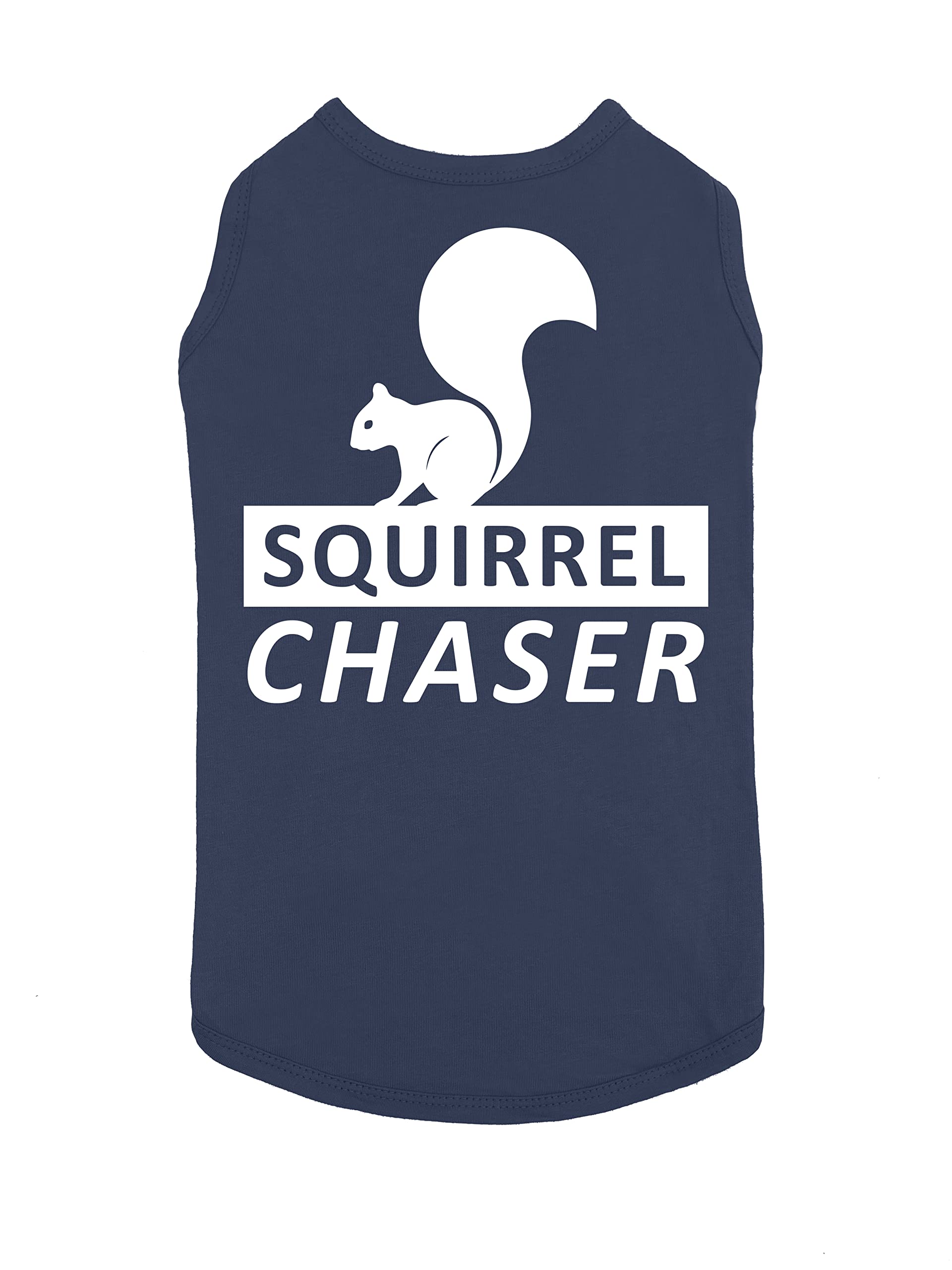 Funny Squirrel Chaser Dog T-Shirt - Cute Summer Pet Clothes for Dogs | Perfect for Walks, Playtime & Pet Costume Parties