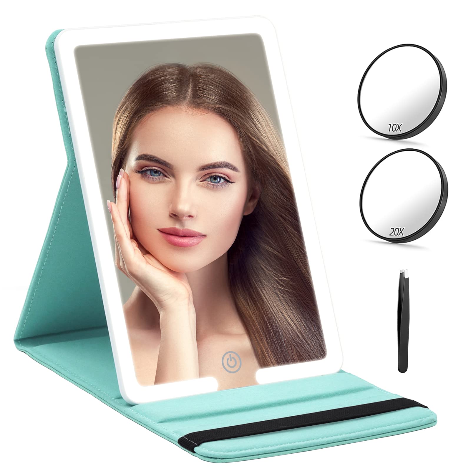 Portable LED Travel Makeup Mirror with 3.5