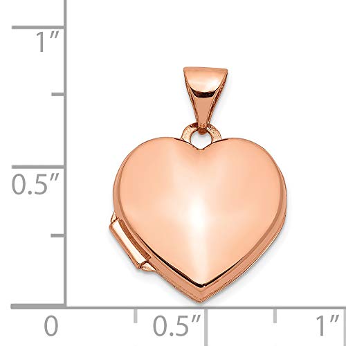 14K Rose Gold Heart Locket Necklace for Women - Elegant Minimalist Jewelry Gift for Her - Perfect for Valentine's Day, Anniversary & Special Occasions