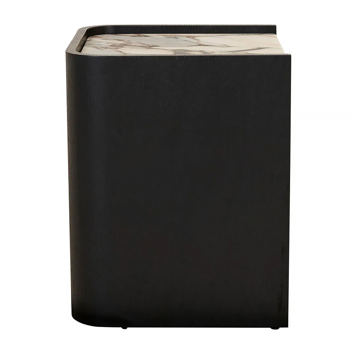 Globe West Elsie Bedside Table - Modern Nightstand with Storage Drawer for Bedroom, Living Room & Office - Stylish Wooden End Table with Shelf