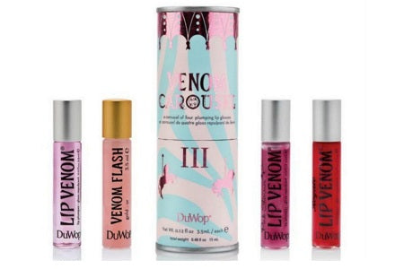 DuWop Venom Carousel Lip Plumper & Gloss Set - Volumizing Lip Treatment for Fuller Lips | Perfect for Date Night, Parties & Everyday Wear