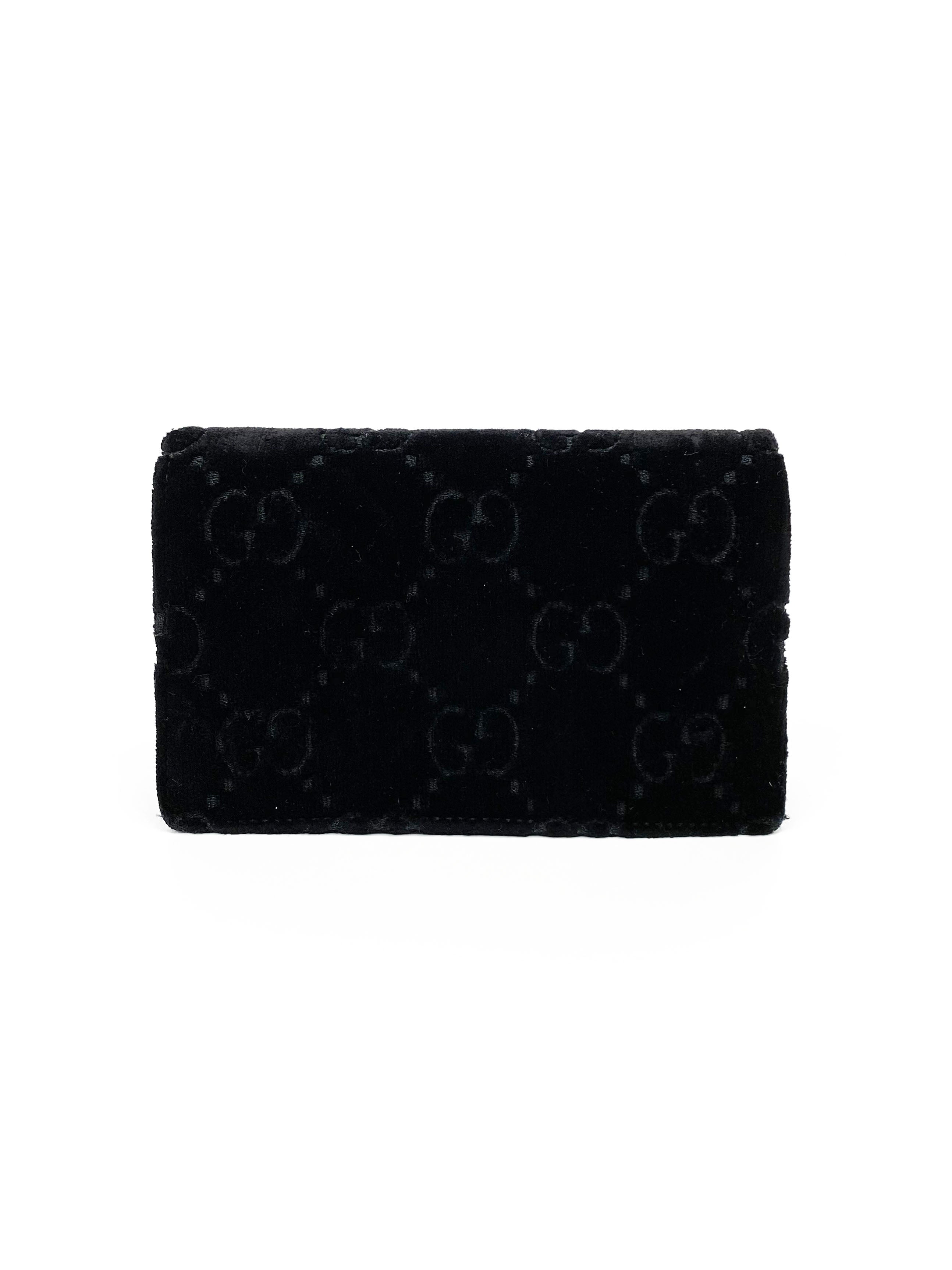 Gucci Mini Dionysus Velvet Shoulder Bag in Black - Elegant Crossbody Purse for Women, Perfect for Evening Parties & Date Nights