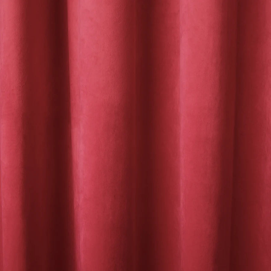 Laurence Llewelyn Bowen Montrose Eyelet Curtains in Claret Red - Premium Blackout Window Drapes for Living Room & Bedroom