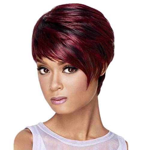 Stylish Synthetic Red Wig for Women - Fashionable Messy Fiber Hair Wig - Perfect for Cosplay, Halloween, Parties & Daily Fashion Accessories