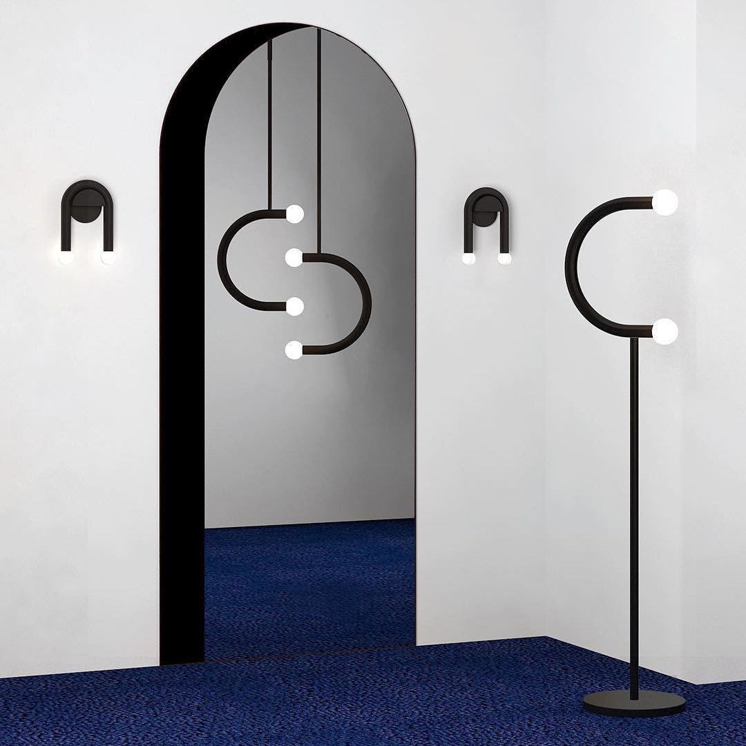 Modern C-Shaped Wall Lamp - Sleek LED Sconce Light for Bedroom, Living Room & Hallway - Dimmable Ambient Lighting for Home Decor & Cozy Atmosphere