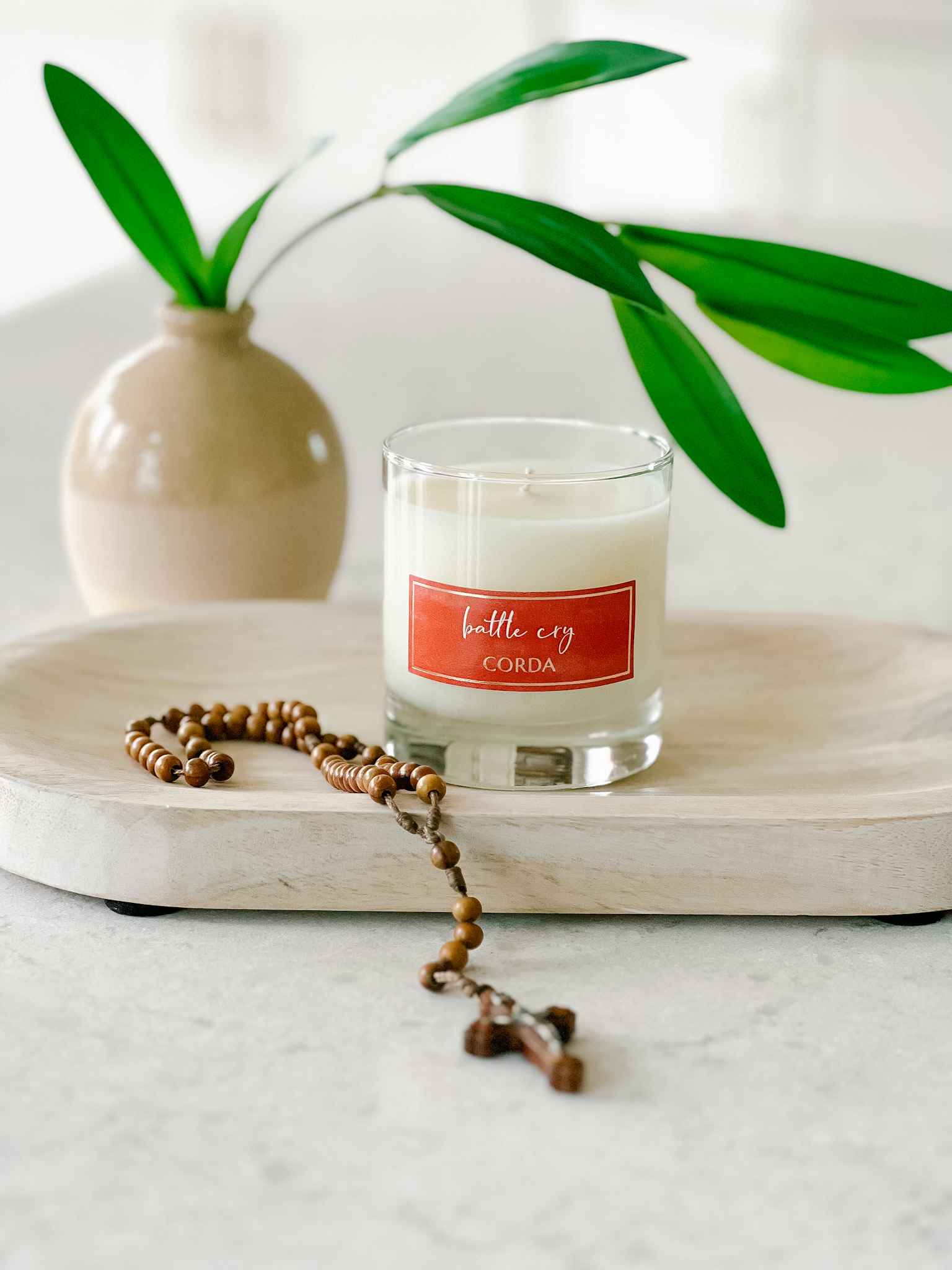 St. Michael the Archangel Battle Cry Candle - Spice, Sandalwood & Incense Scented Prayer Candle for Spiritual Protection & Home Blessing