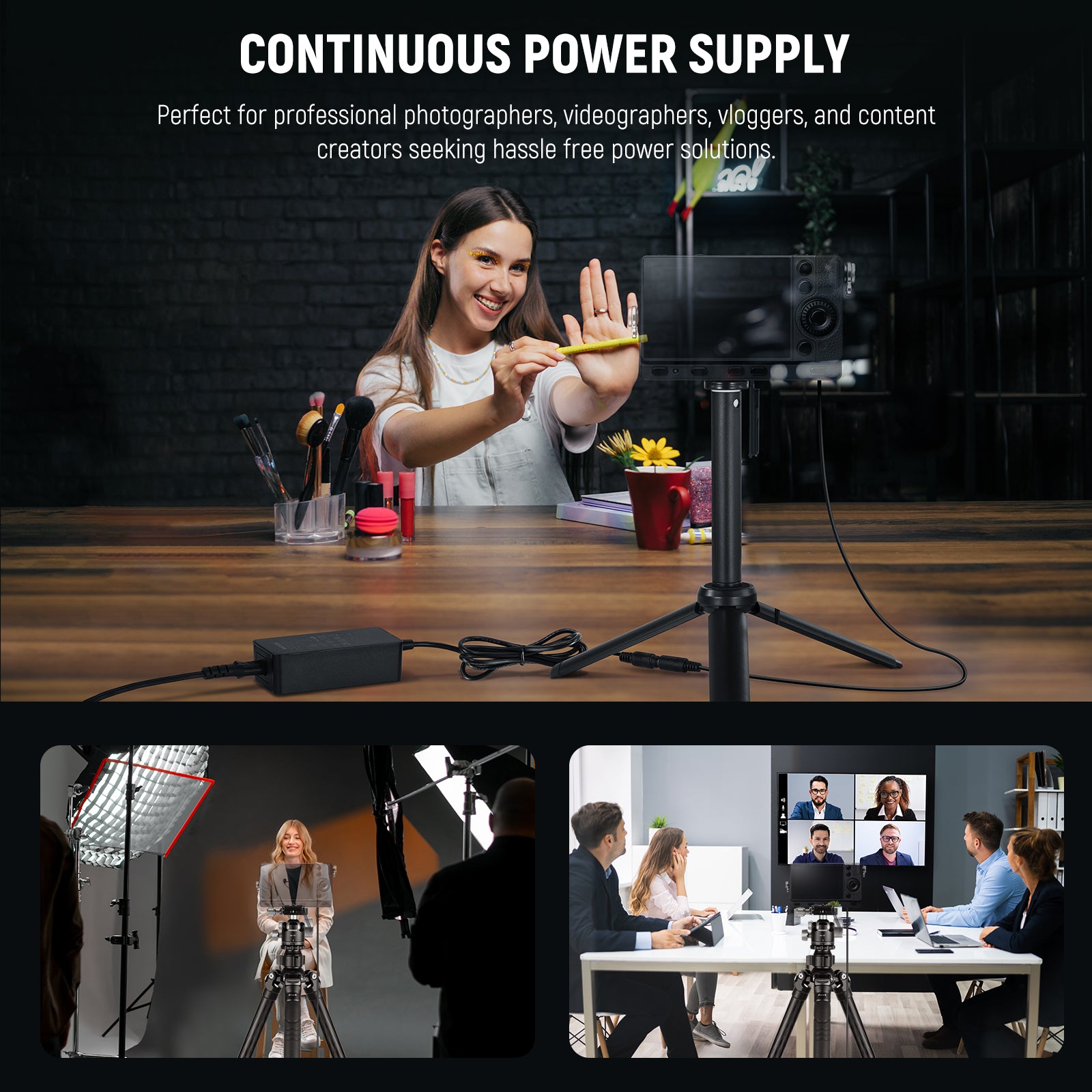 NEEWER DMW BLC12 Dummy Battery Coupler Kit for Canon Cameras - AC Power Adapter Replacement for Continuous Shooting & Video Recording - Perfect for Studio, Live Streaming & Photography Sessions
