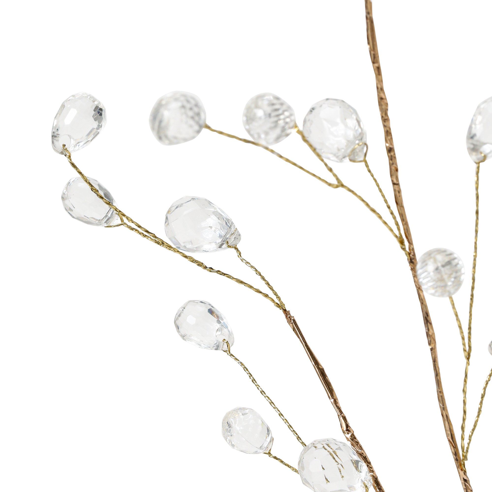 Artistic Crystal Leaf Gold Plant Decor - Elegant Home & Office Decoration for Desks, Shelves, and Tabletops