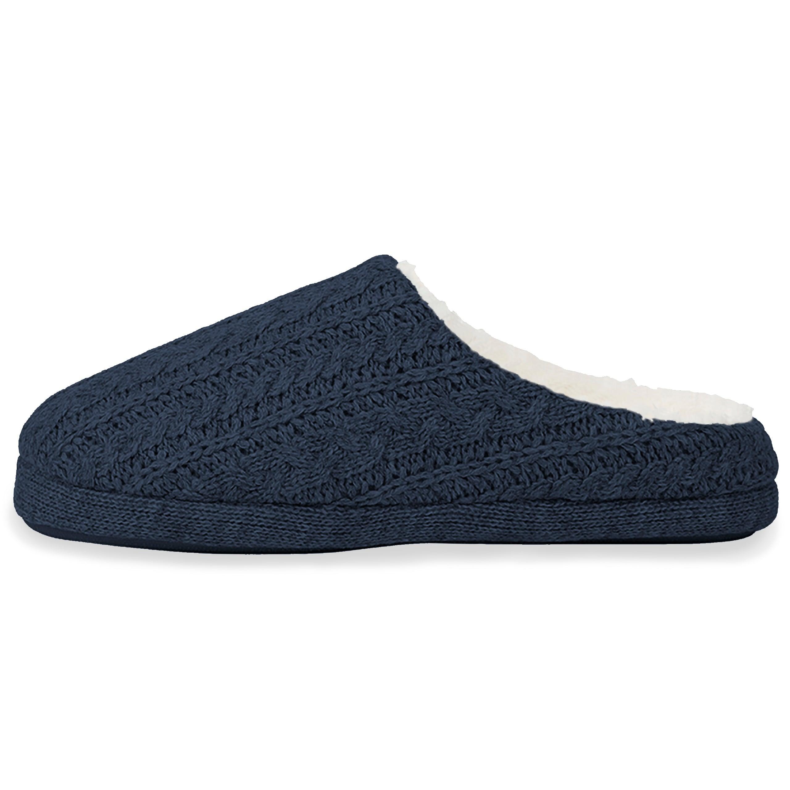 Cozy Women's Cable Knit Slippers - Warm Indoor/Outdoor House Shoes for Winter Comfort - Perfect for Home, Office & Relaxation