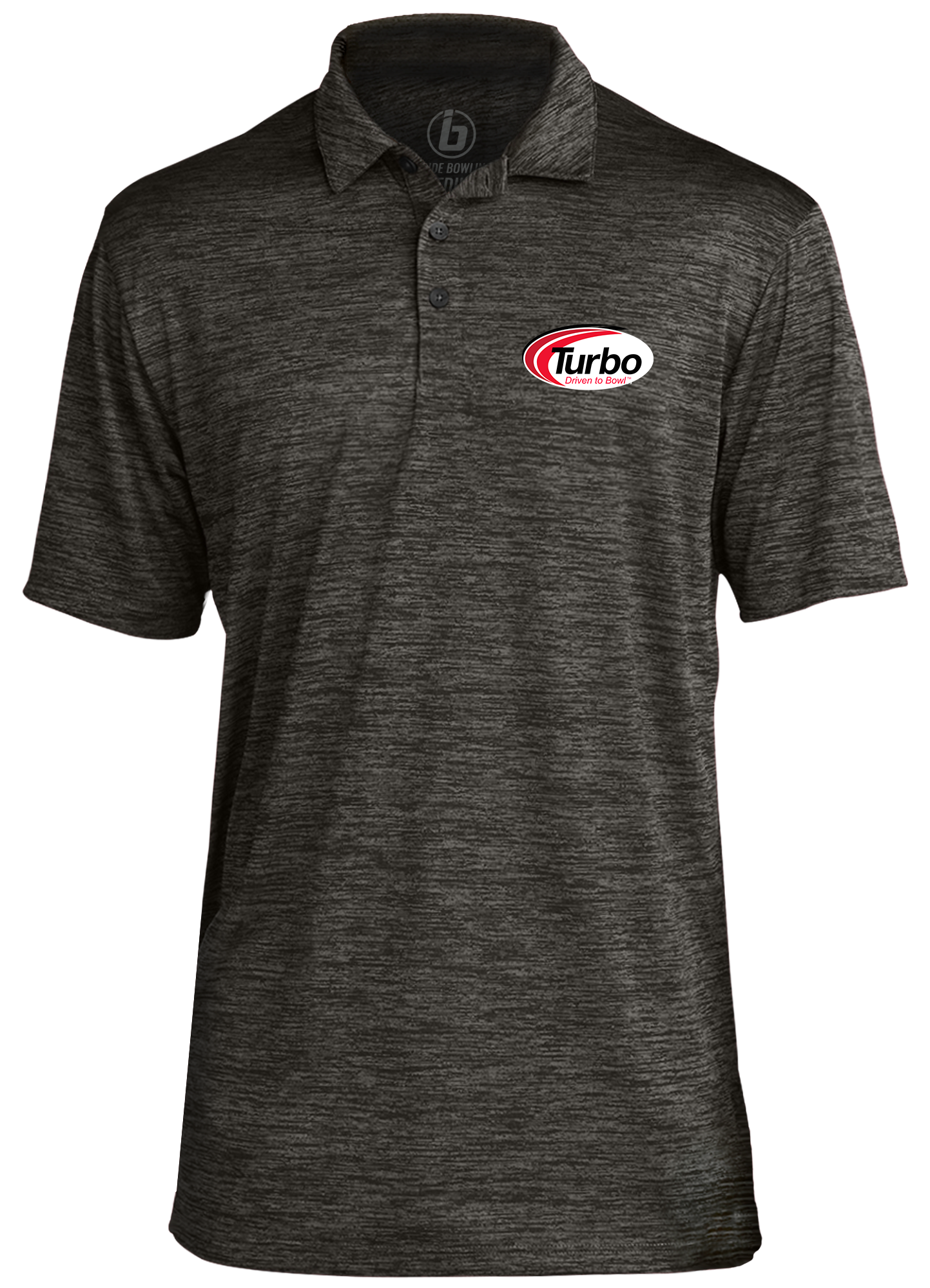 Turbo Classic White Logo Performance Polo Shirt for Men - Moisture Wicking, Breathable Golf & Tennis Shirt - Perfect for Sports, Work & Casual Wear