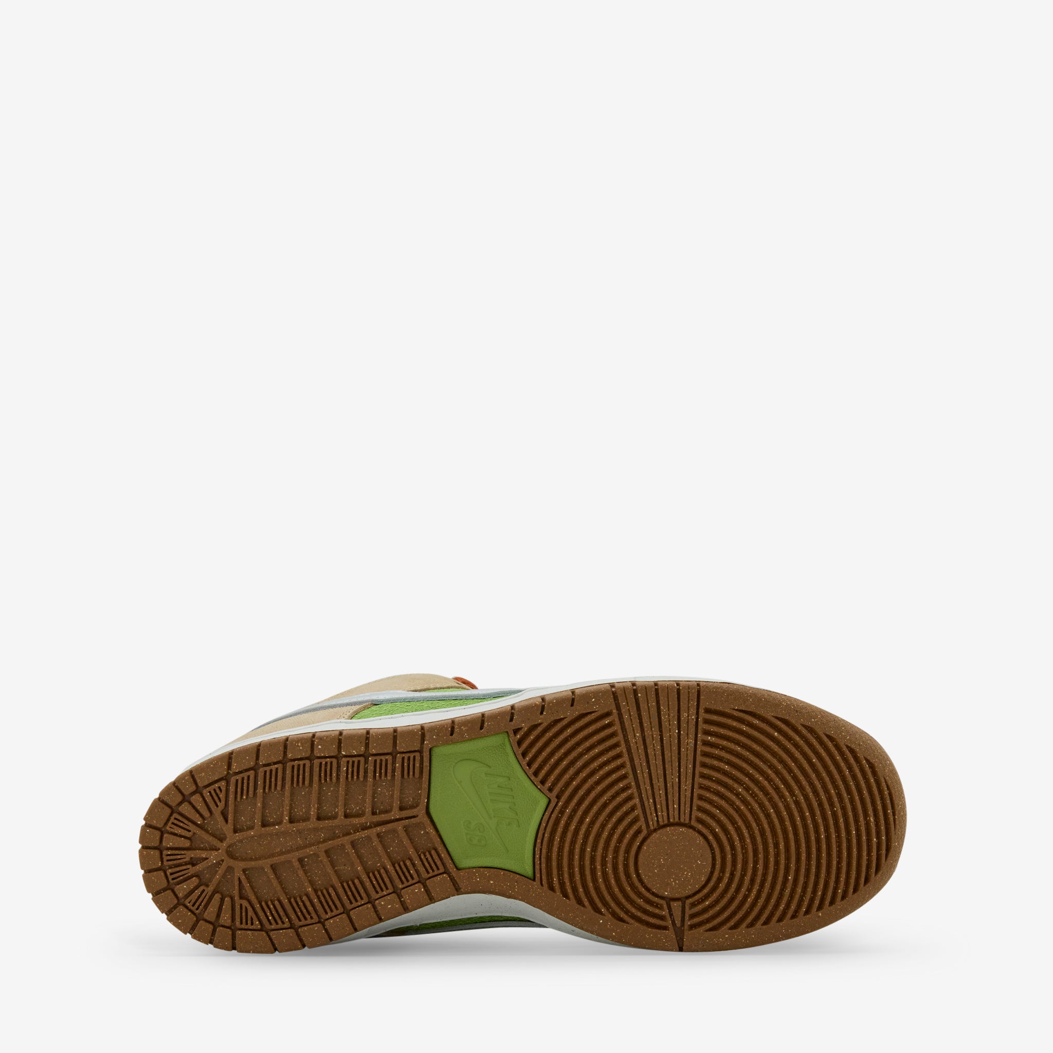 Nike Dunk Low Pro SB Sneakers - Sesame, Metallic Silver & Pear Colorway | Skateboarding, Casual Wear & Street Style Fashion