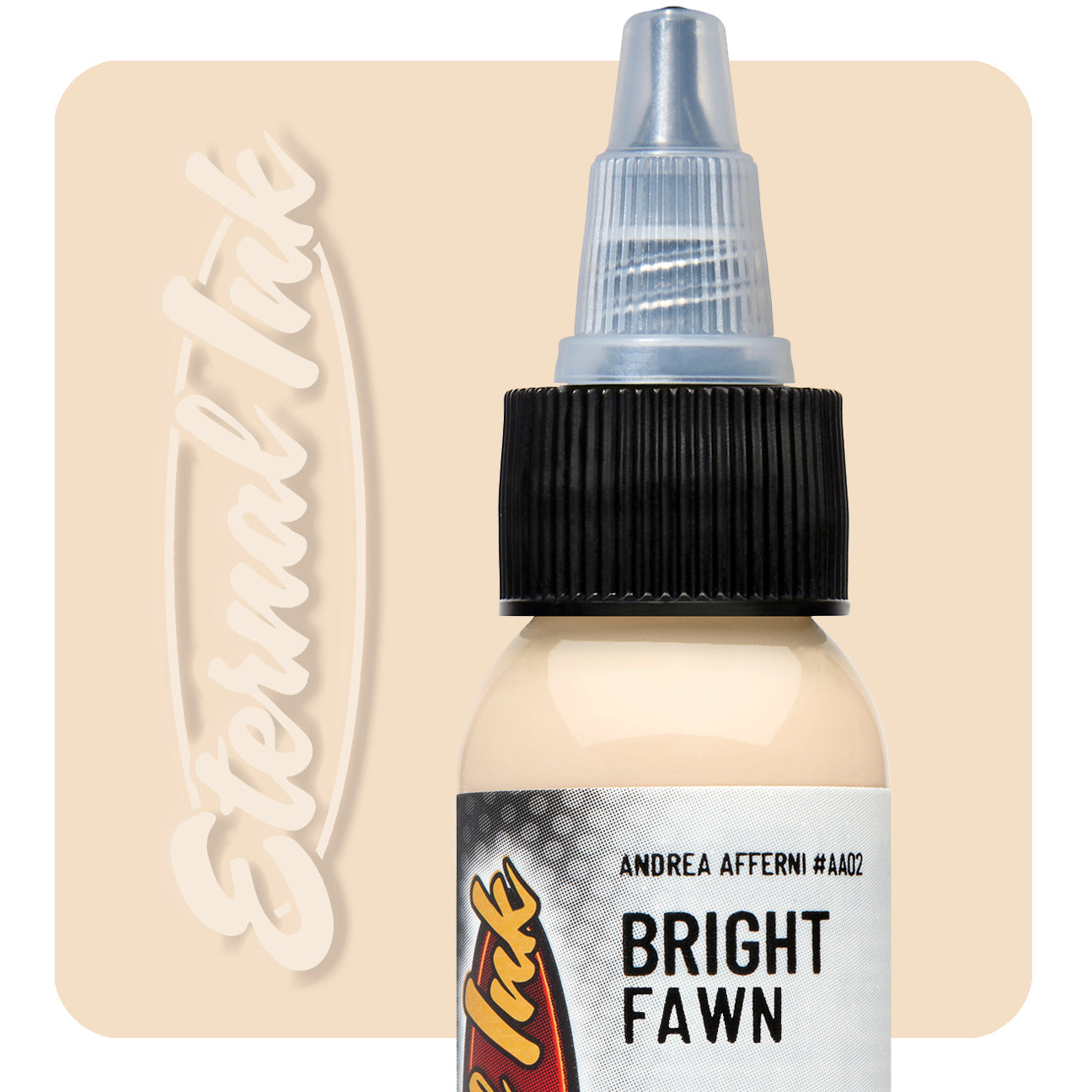 Eternal Andrea Afferni Bright Fawn Ink 1oz - Premium Calligraphy Ink for Fountain Pens, Dip Pens & Art Projects - Perfect for Lettering, Illustration & Creative Writing