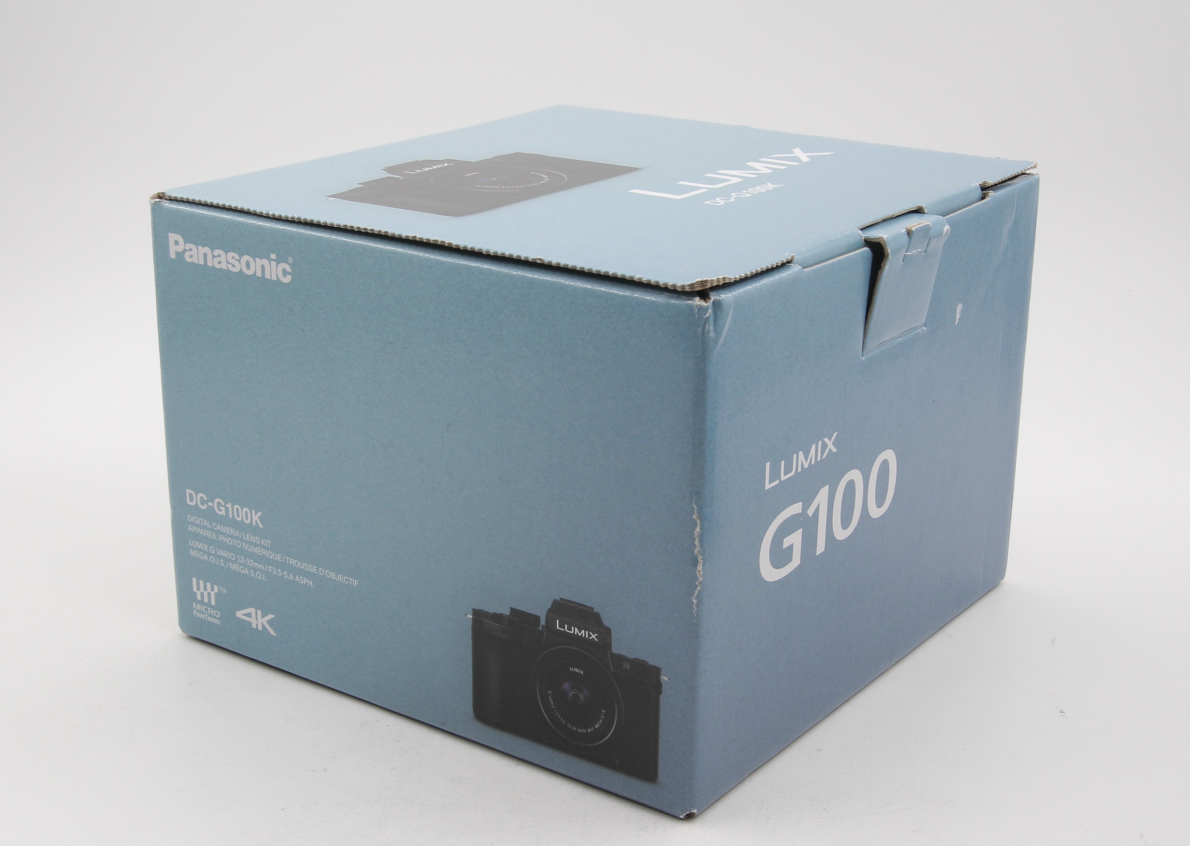 Open Box Excellent Condition Panasonic Lumix DC G100 Mirrorless Digital Camera with 12-32mm Lens - Perfect for Vlogging, Travel Photography & Content Creation