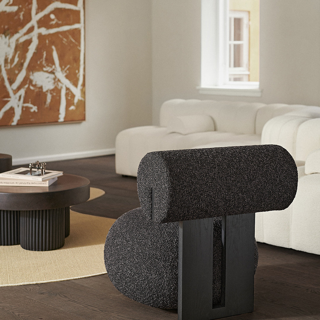 Modern Round Gear Coffee Table - Industrial Style Living Room Furniture for Small Spaces, Home Decor & Office Use