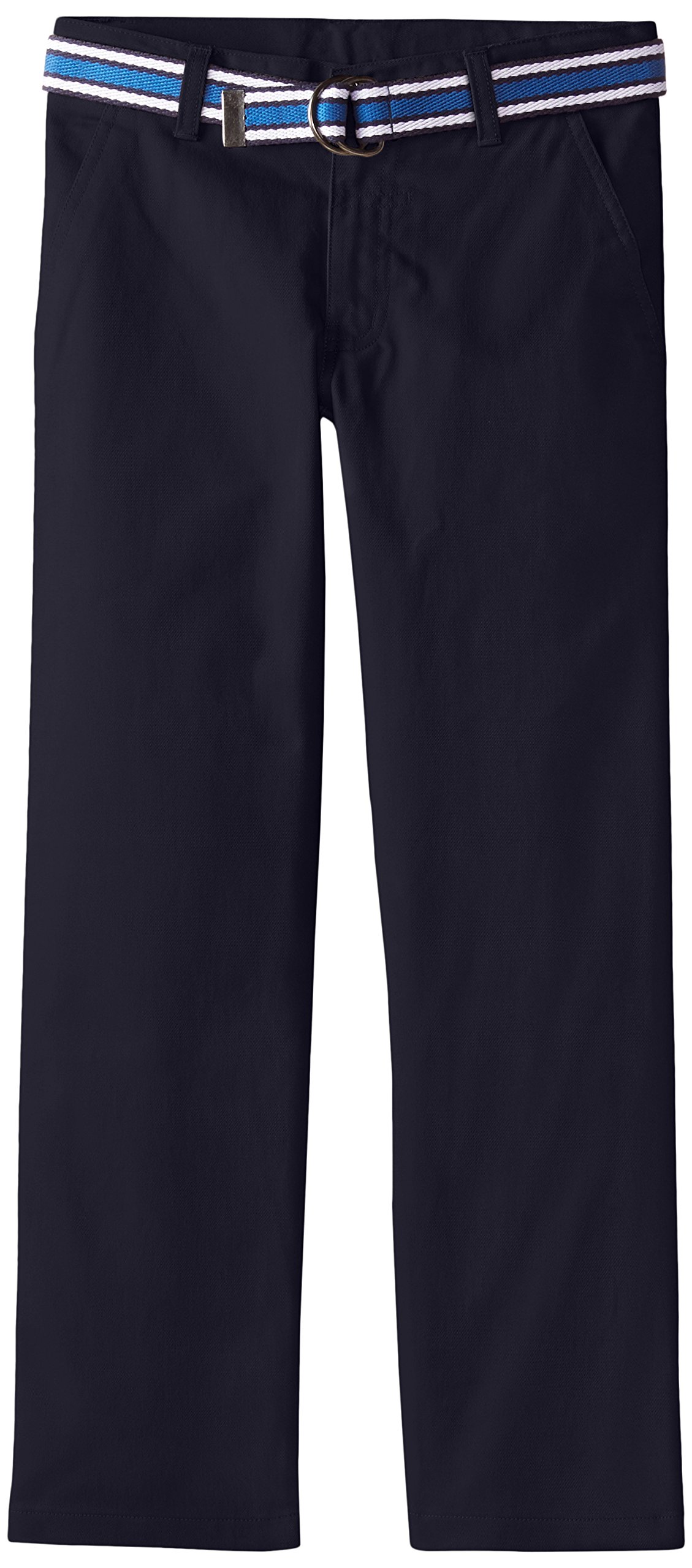 French Toast Boys' Straight Leg Belted Pants - Comfortable Casual Trousers for School, Play & Everyday Wear