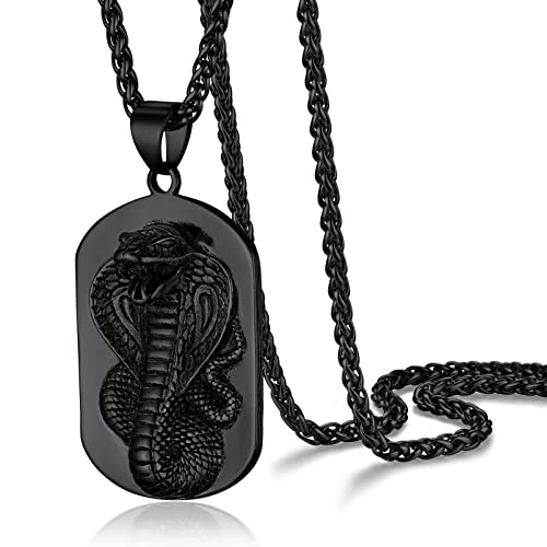 03 Snake Dogtag-Black