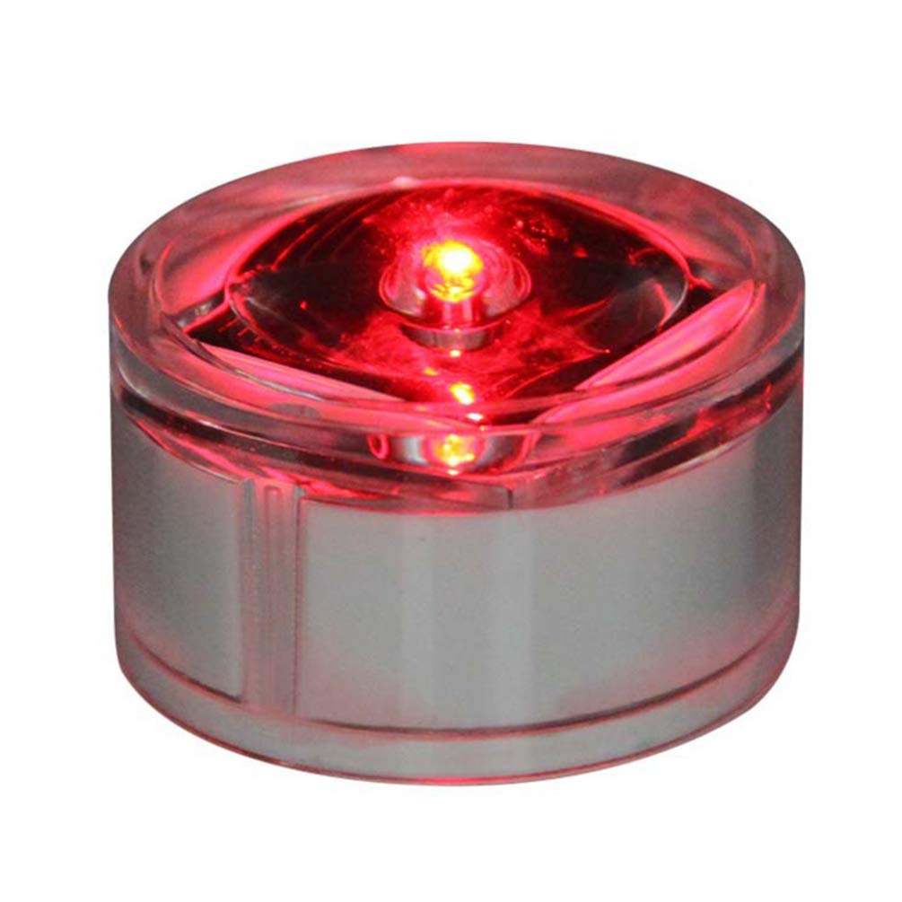 Solar Deck Lights - Outdoor LED Step Lights for Garden Pathway & Stairs (Red Light) - Solar Landscape Lighting