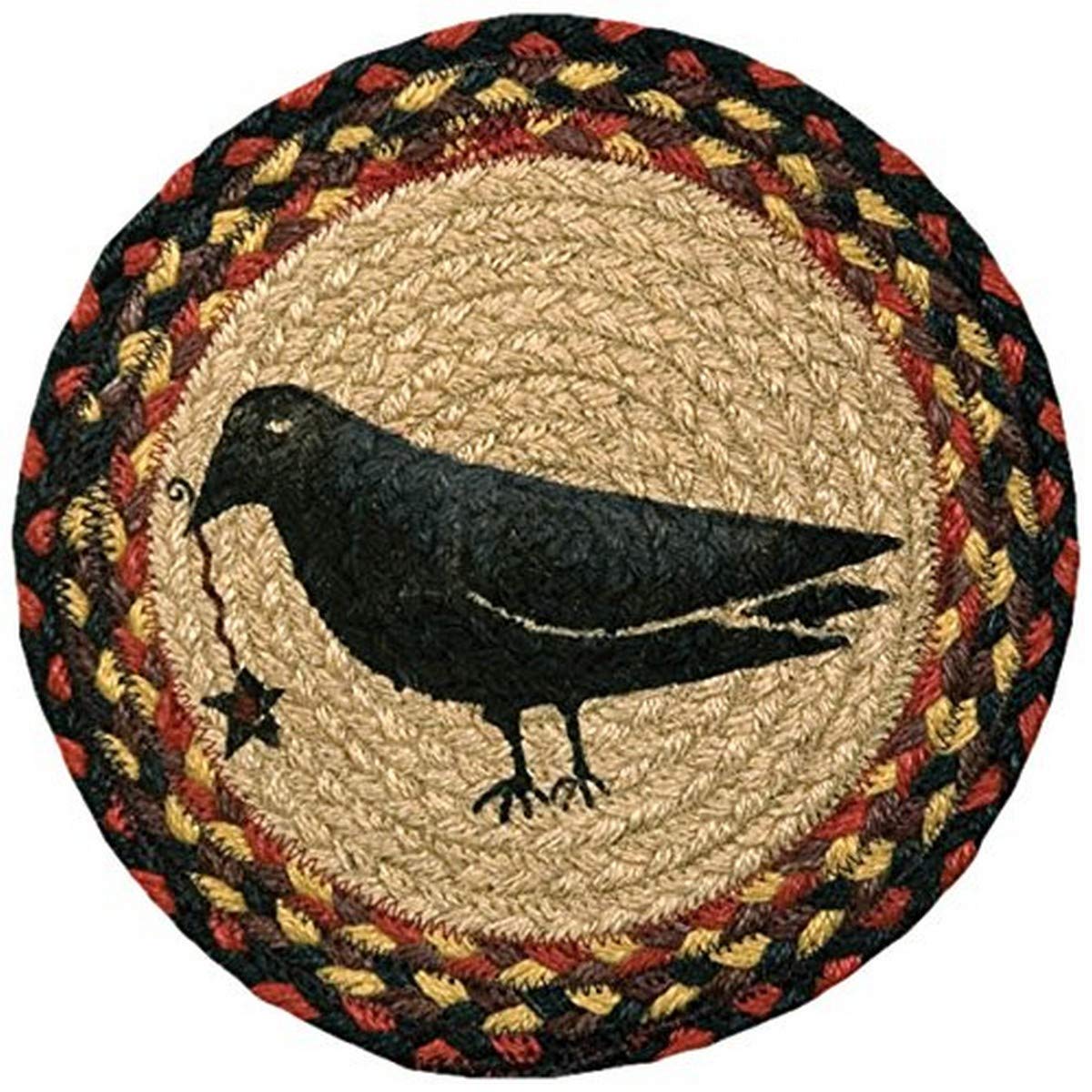 Earth Rugs 80-919CS 10-Inch Black Heat-Resistant Trivet for Kitchen Countertops - Perfect for Hot Pots, Pans, and Serving Dishes