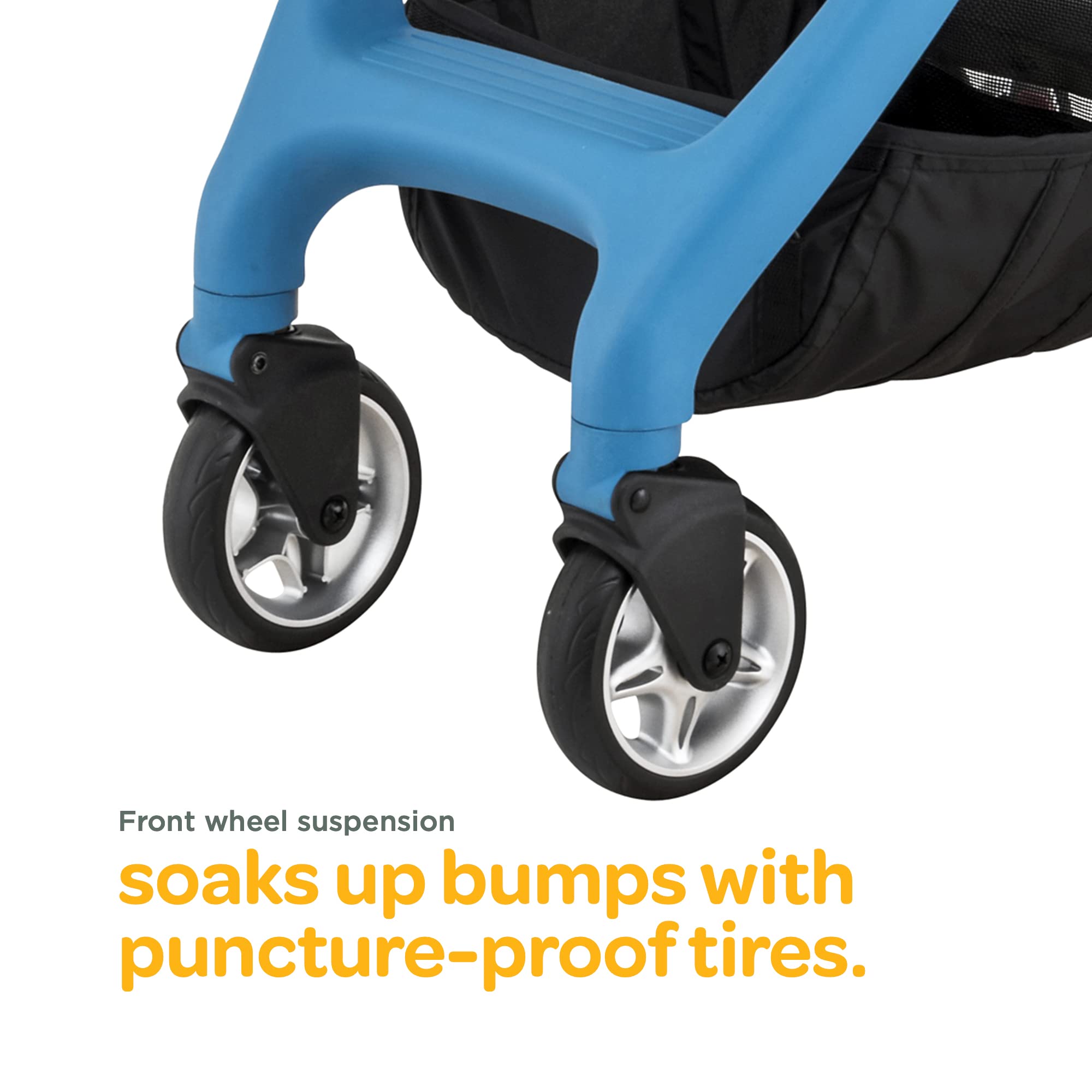 **Larktale Chit Chat Stroller – Lightweight Compact Baby Stroller for Infants & Toddlers 6+ Months | Best Travel Stroller with One-Hand Steering & Easy Fold | Freshwater Blue | Perfect for Airports, Shopping & Daily Walks**