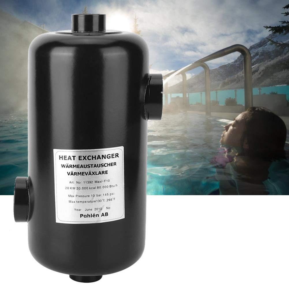 Premium Swimming Pool Heat Exchanger - Durable External Paint, Stable Performance for Hot Water Pools | Ideal for Backyard, Spa & Commercial Pool Heating Systems