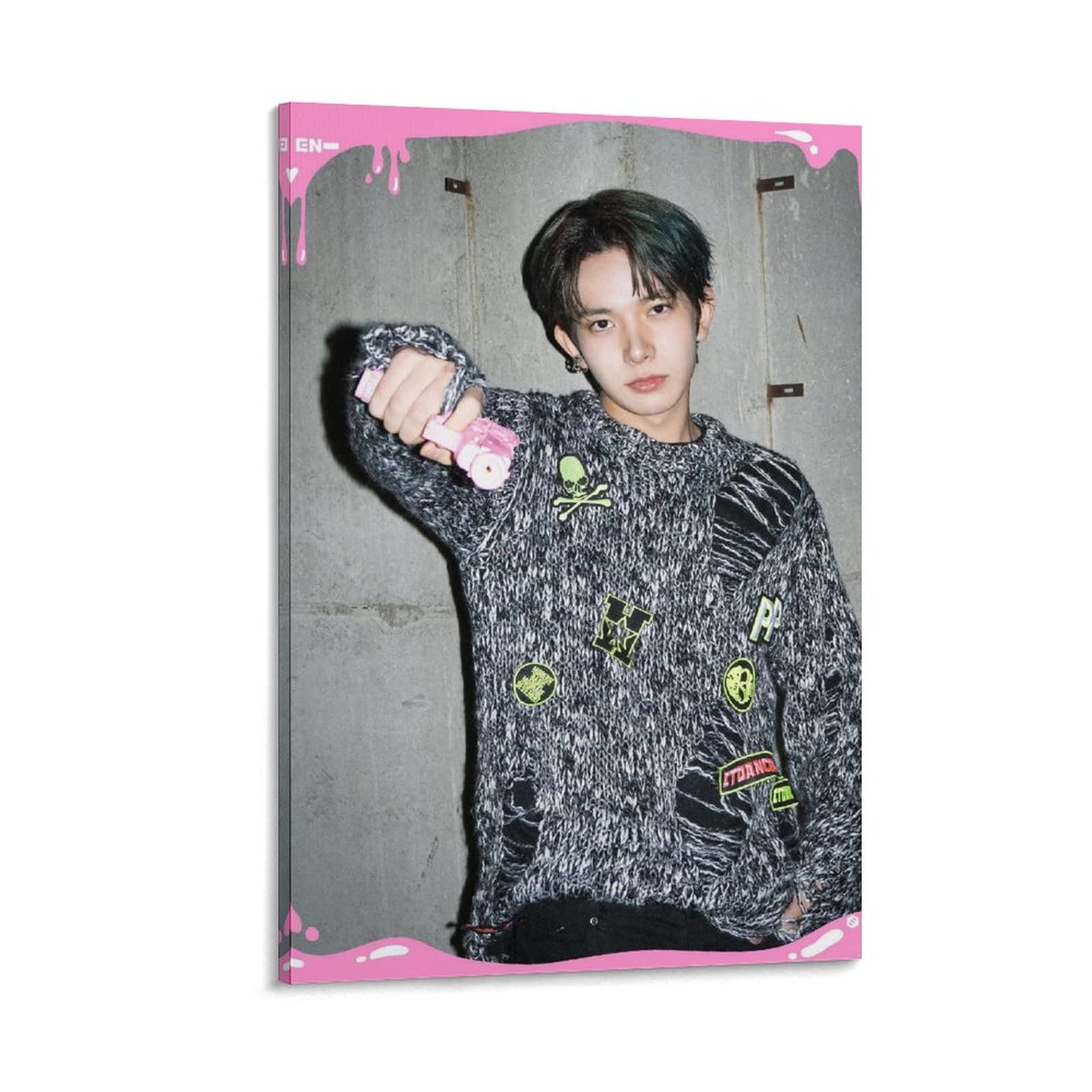 Enhypen Heeseung Kpop Poster - Given Taken Ver.1 Canvas Wall Art (20x30cm/8x12inch) for Bedroom, Living Room & Dorm Decor | K-Pop Merchandise & Fan Collection