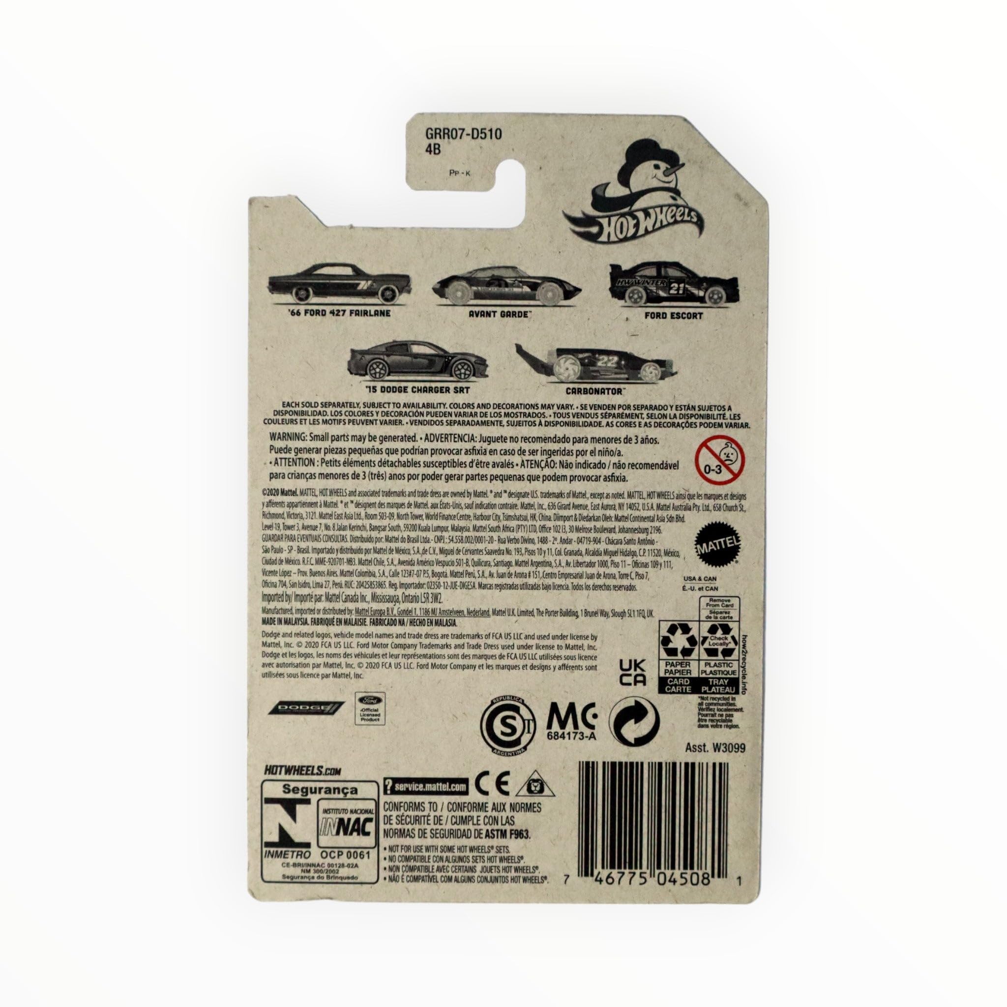 Hot Wheels '66 Ford 427 Fairlane 1:64 Scale Diecast Car - Collectible Toy Car for Kids & Adults, Perfect for Display, Racing Games & Gift Giving
