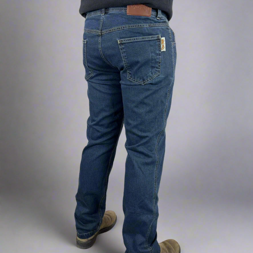 Men's Classic Armored Jeans - Durable Motorcycle Riding Pants for Safety & Comfort - Perfect for Bikers, Commuters & Outdoor Adventures