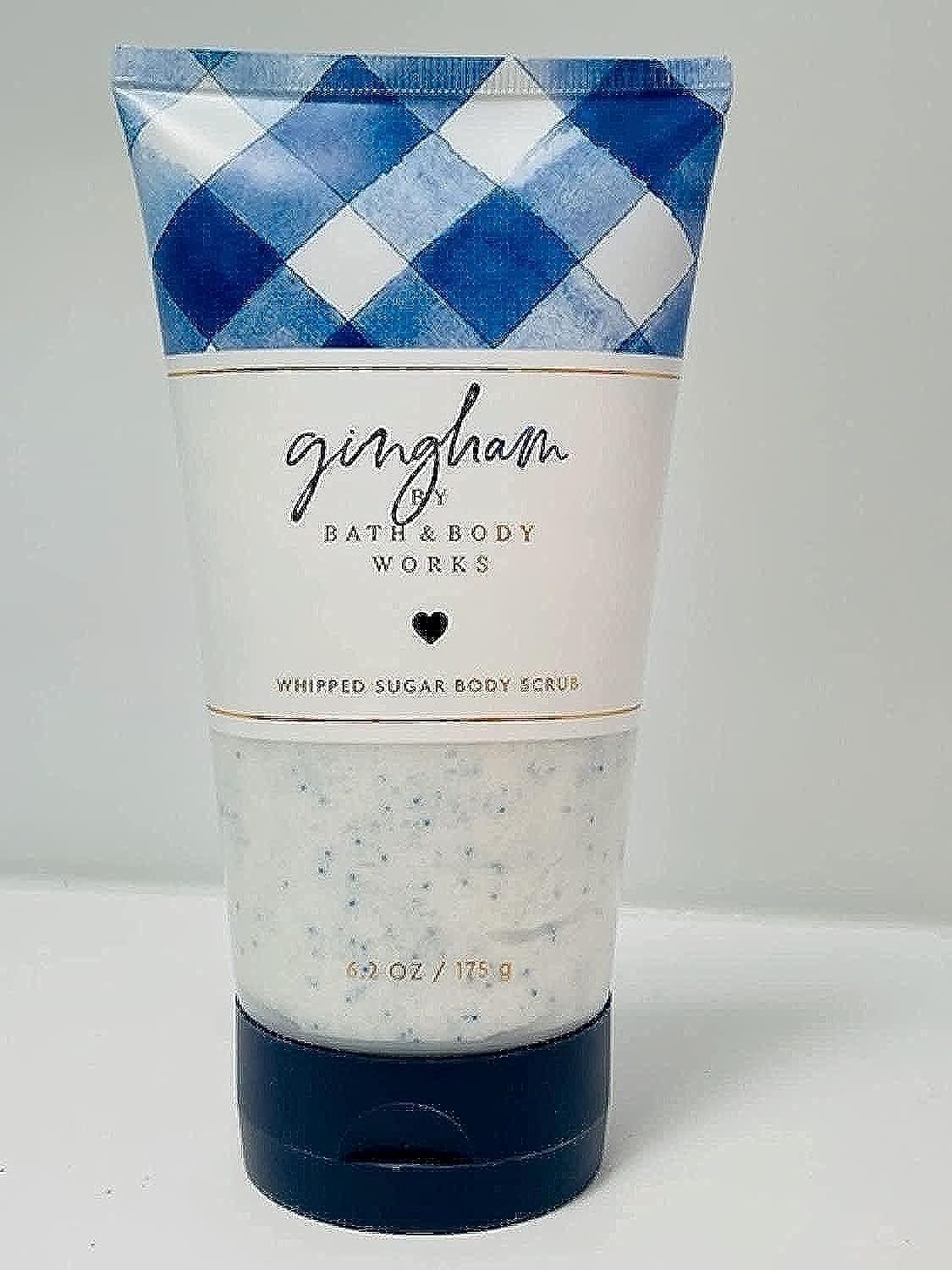 Bath and Body Works GINGHAM Whipped Sugar Body Scrub - 6.2 oz / 175g Exfoliating Moisturizer for Soft Smooth Skin | Signature Collection | Perfect for Shower & Spa Day Self-Care Routine