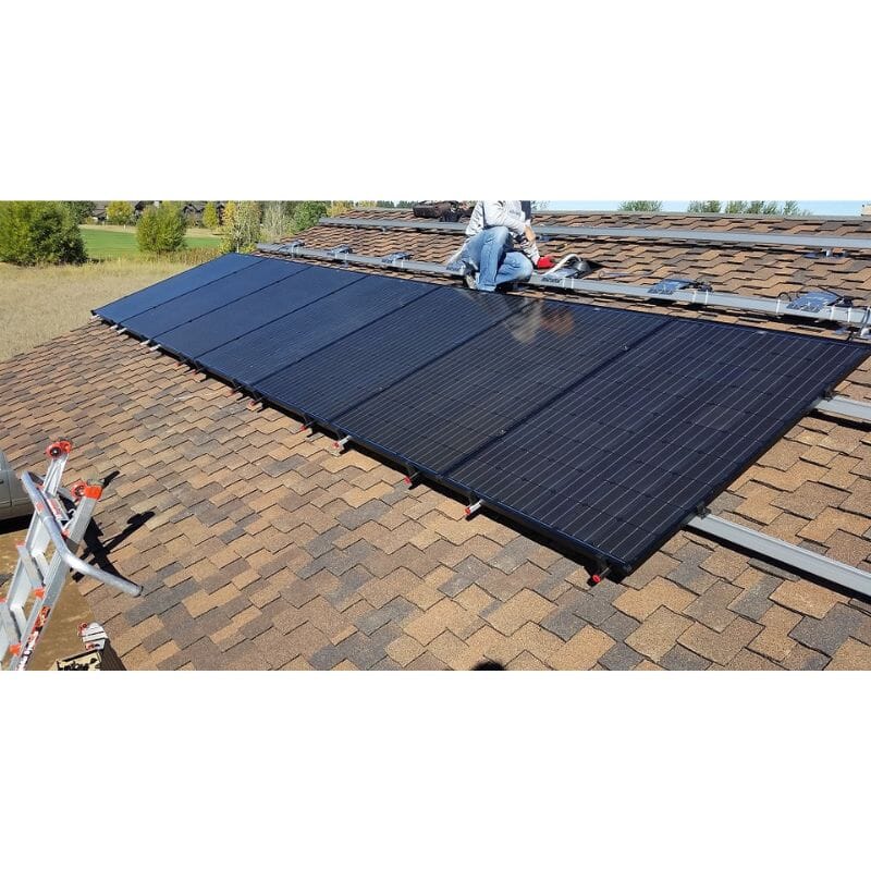 2 Pack Solar Panel Hangers - Heavy Duty Adjustable Mounting Brackets for Outdoor Solar Panels - Perfect for RV, Boat, Camping & Off-Grid Power Systems