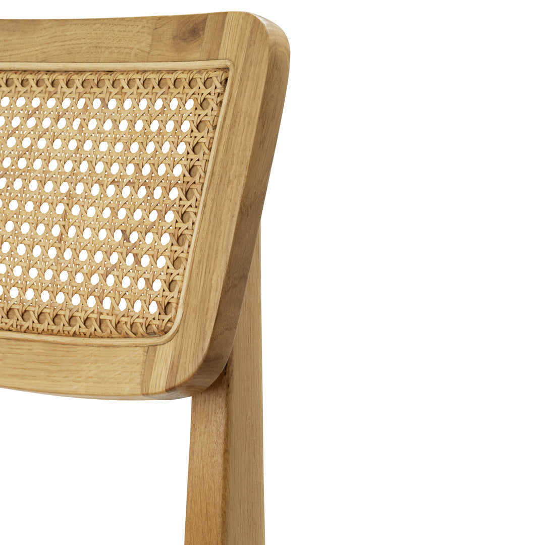 French Cane Dining Chair - Elegant C-Shaped Design for Kitchen, Dining Room & Patio - Comfortable & Stylish Seating Solution
