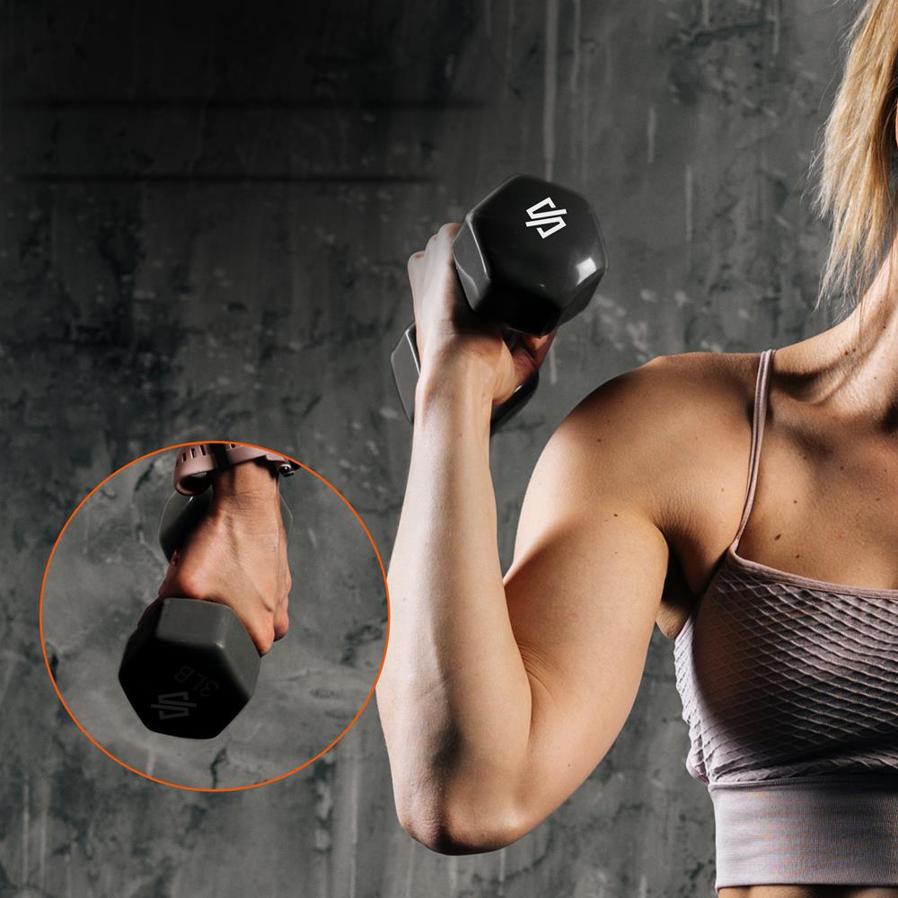 Premium Neoprene Dumbbell Set with Stand - Adjustable Weight for Home Gym, Strength Training & Fitness Workouts - Ideal for Beginners & Professionals