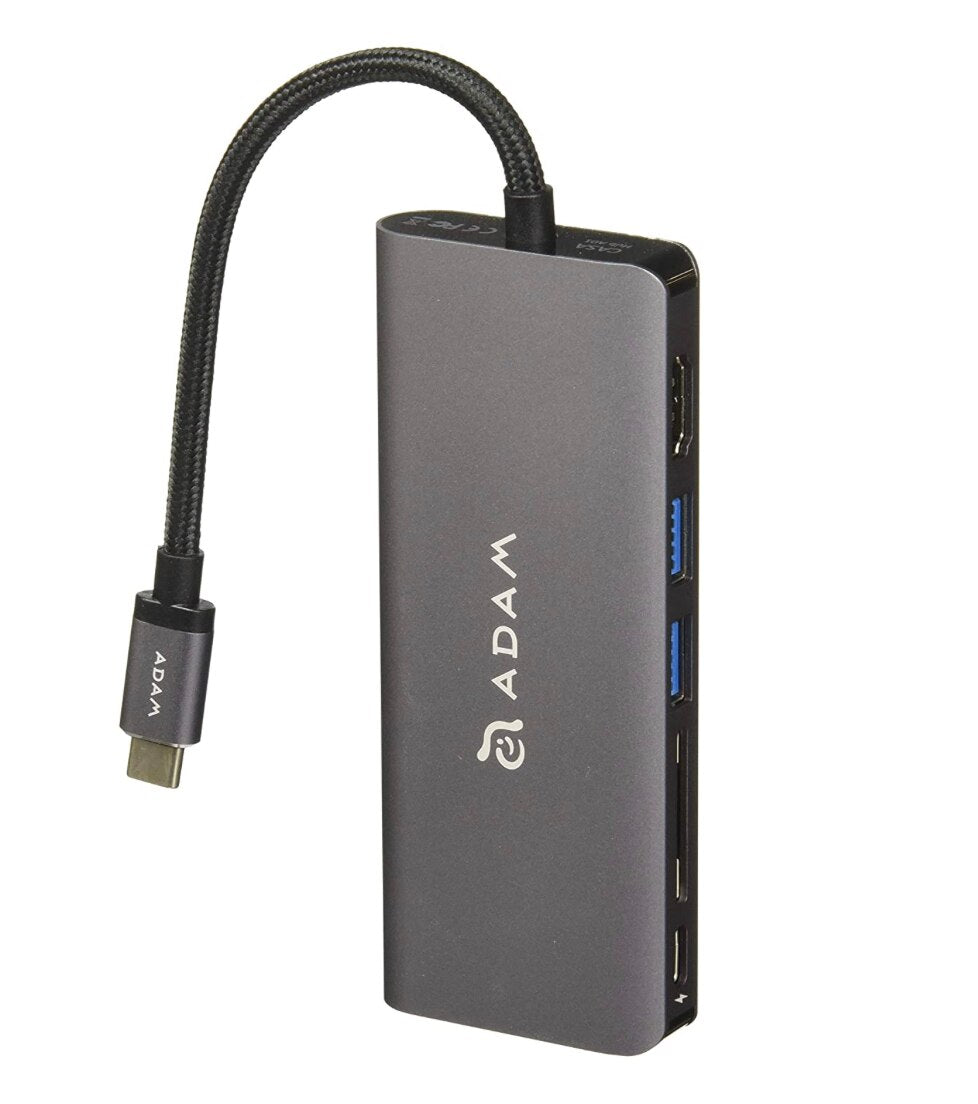 Adam Elements Casa Hub A01 - 6-in-1 USB C Hub with Multiple Ports for MacBook, iPad, Laptop - Perfect for Home Office, Travel & Remote Work