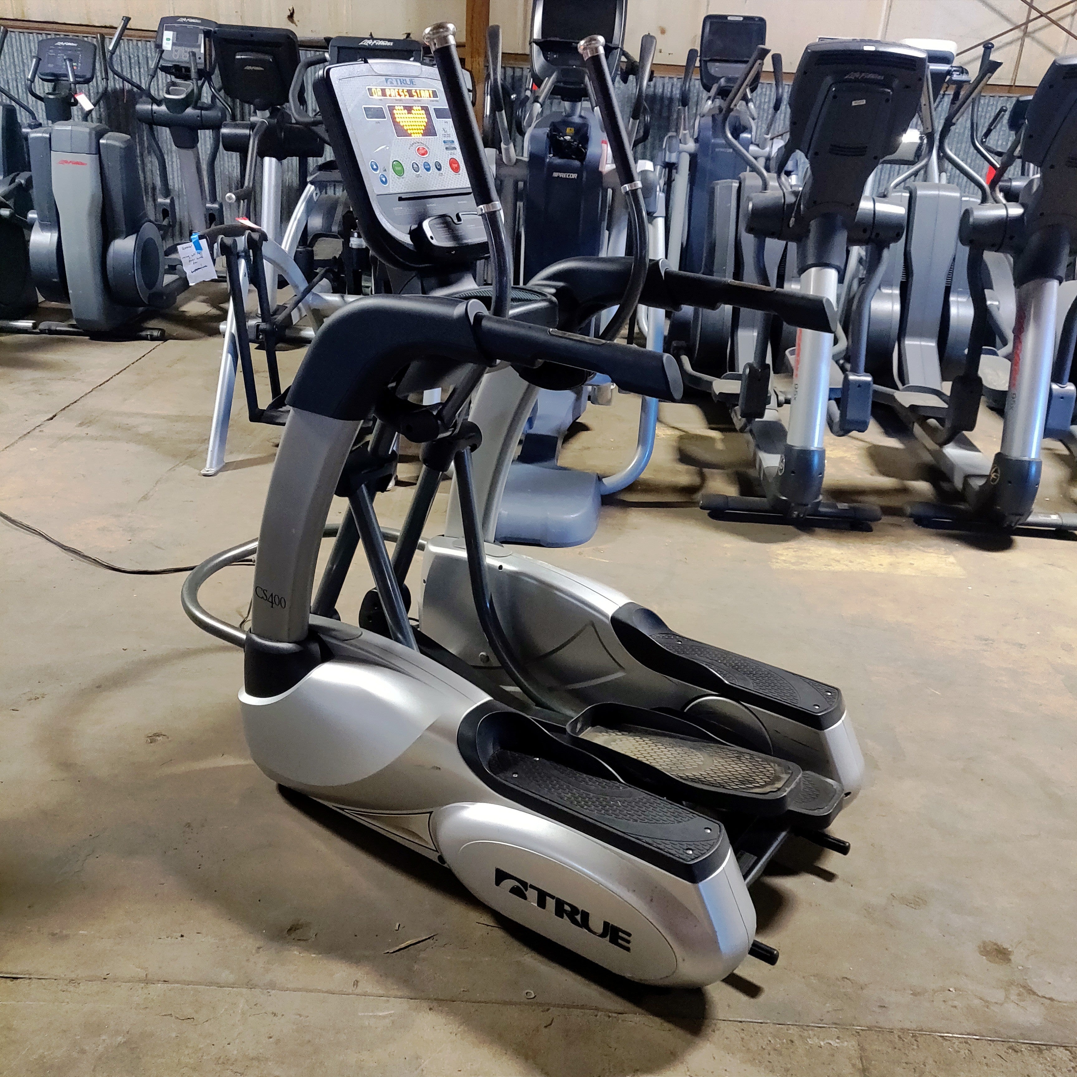 True CS400 Elliptical Machine - Low Impact Cardio Trainer for Home Gym, Full Body Workout Equipment with Silent Magnetic Resistance | Perfect for Small Spaces, Apartment & Indoor Fitness