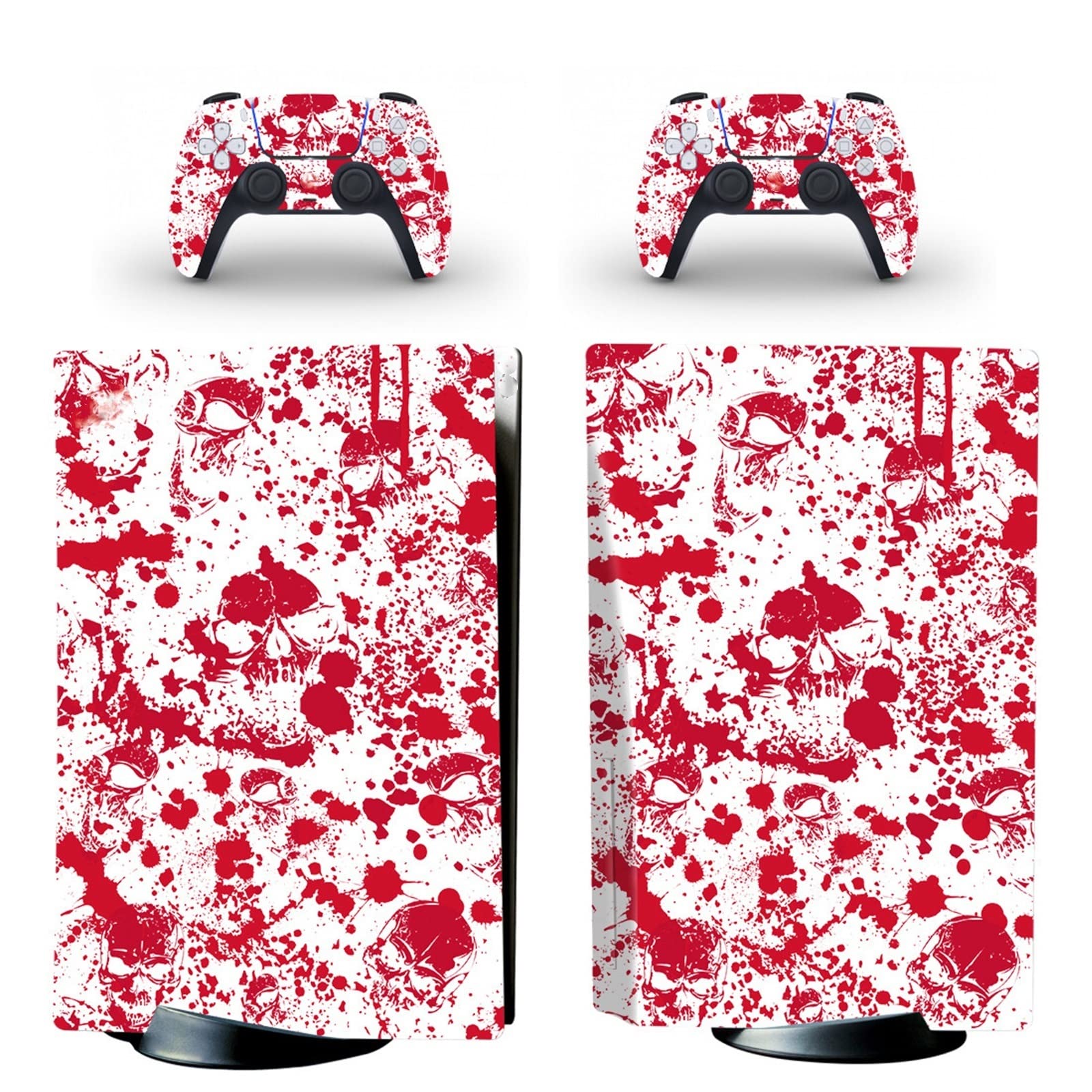 LEEWEE Anime Sticker Skin for PS5 Disk Edition Console & 2 Controllers - Bubble-Free Vinyl Cover Wrap - Durable, Scratch-Resistant (66080) - Perfect for Gaming Setups & Personalization