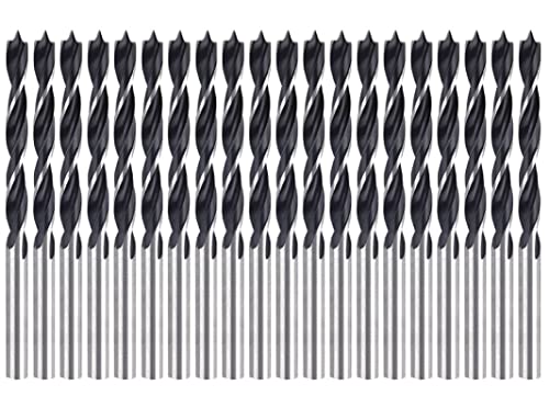 Premium 20-Piece Wood Brad Point Drill Bit Set - 1/4