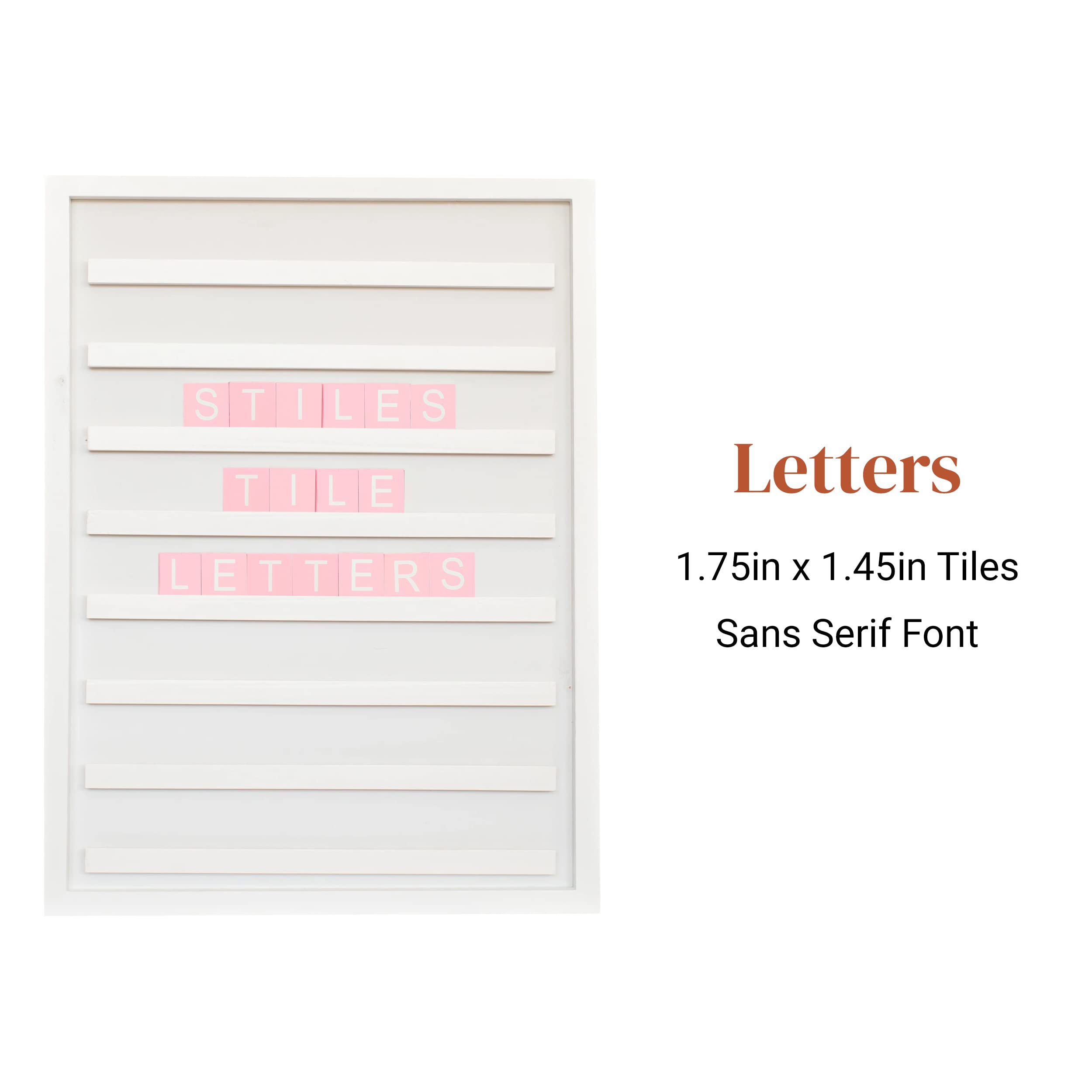 Premium Wooden Letter Tiles Set - 92pcs Alphabet Letters for Scrabble, Word Games & DIY Crafts (Baby Pink) | Perfect for Family Game Nights, Classroom Learning & Home Decor