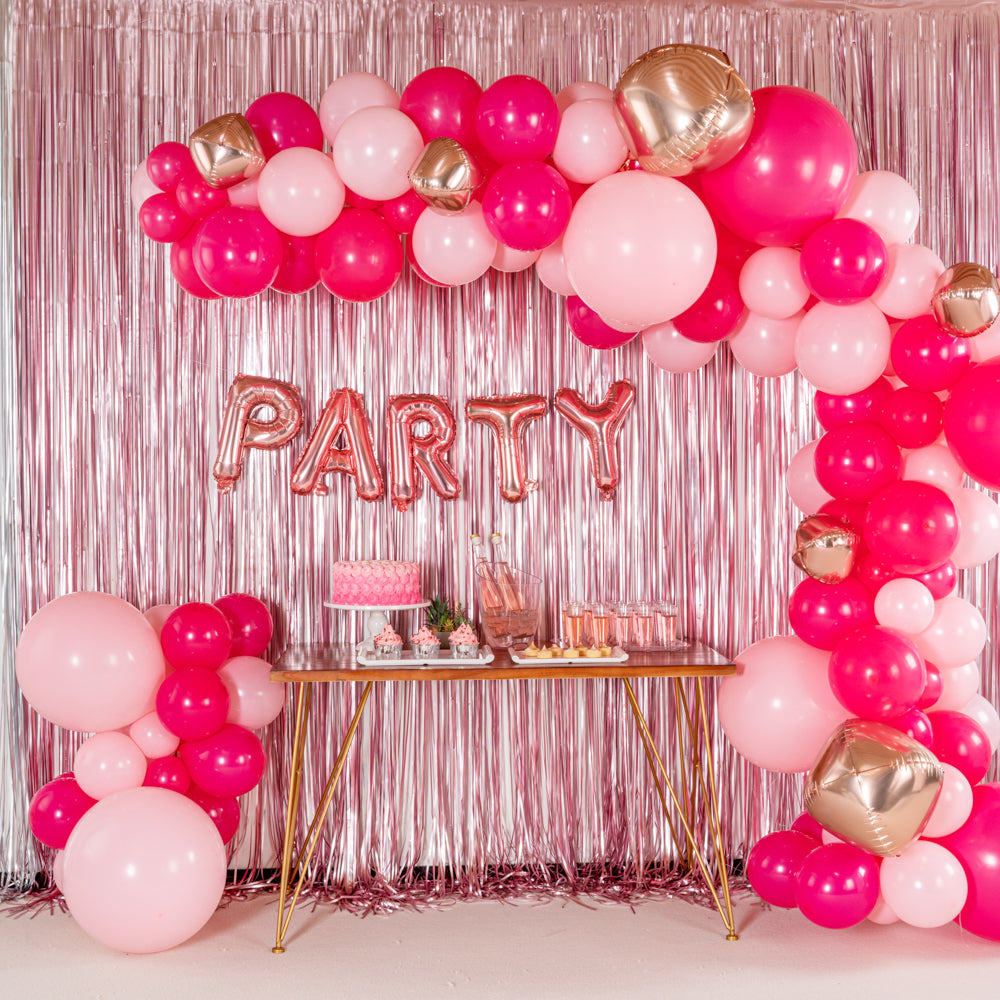 Rose Gold Mylar Letter R Balloon - 16 Inch Large Foil Balloon for Birthday Party Decorations, Wedding, Baby Shower & Anniversary Celebrations - 1 Count Box
