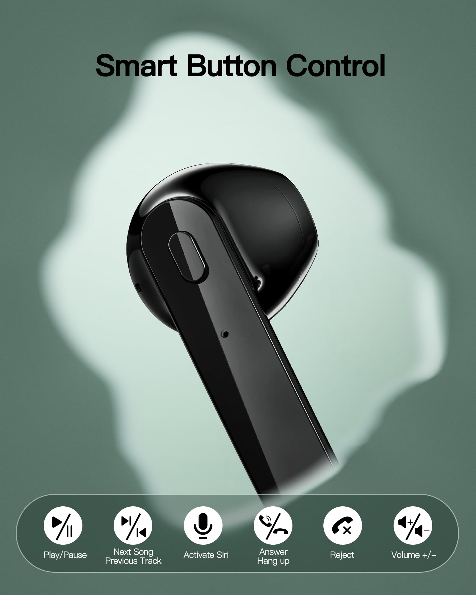 CAPOXO Wireless Bluetooth Earbuds, IPX7 Waterproof, 78H Playtime - for Sports, Workouts & Travel