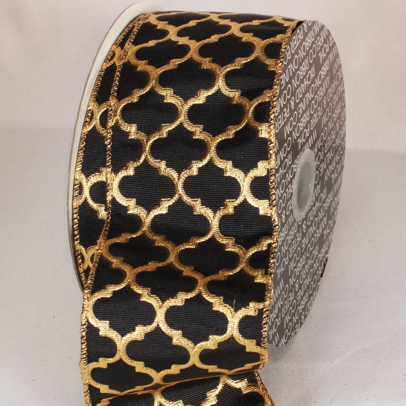 Moroccan Princess Black & Gold Wired Craft Ribbon 3