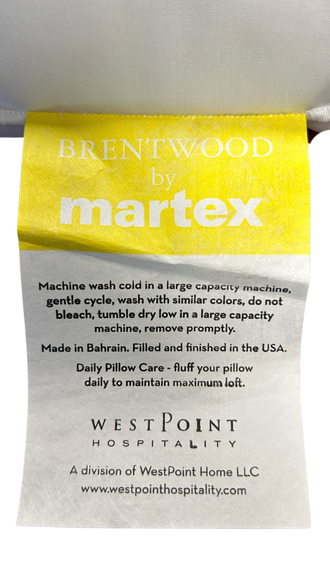 Martex Brentwood Gold Pillows - Luxury Hotel Collection for Ultimate Comfort - Perfect for Home, Travel & Guest Rooms