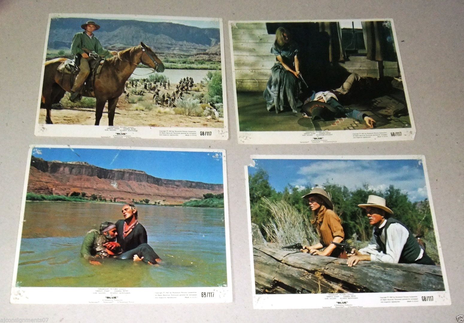 Vintage 1960s Terence Stamp Blue 10x8 Original Film Lobby Cards - Set of 10 | Classic Movie Memorabilia, Film Collector's Item, Home Theater Decor