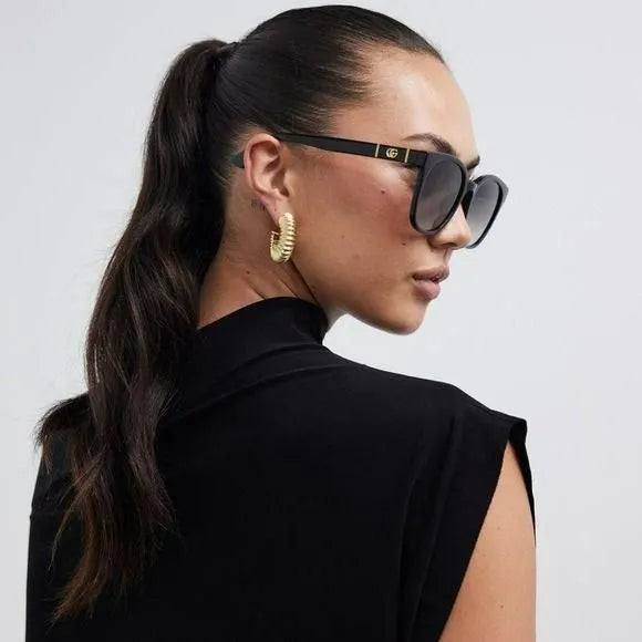Gucci GG1122SA Classic Black Sunglasses for Women & Men – Stylish UV Protection Shades for Outdoor, Driving & Fashion