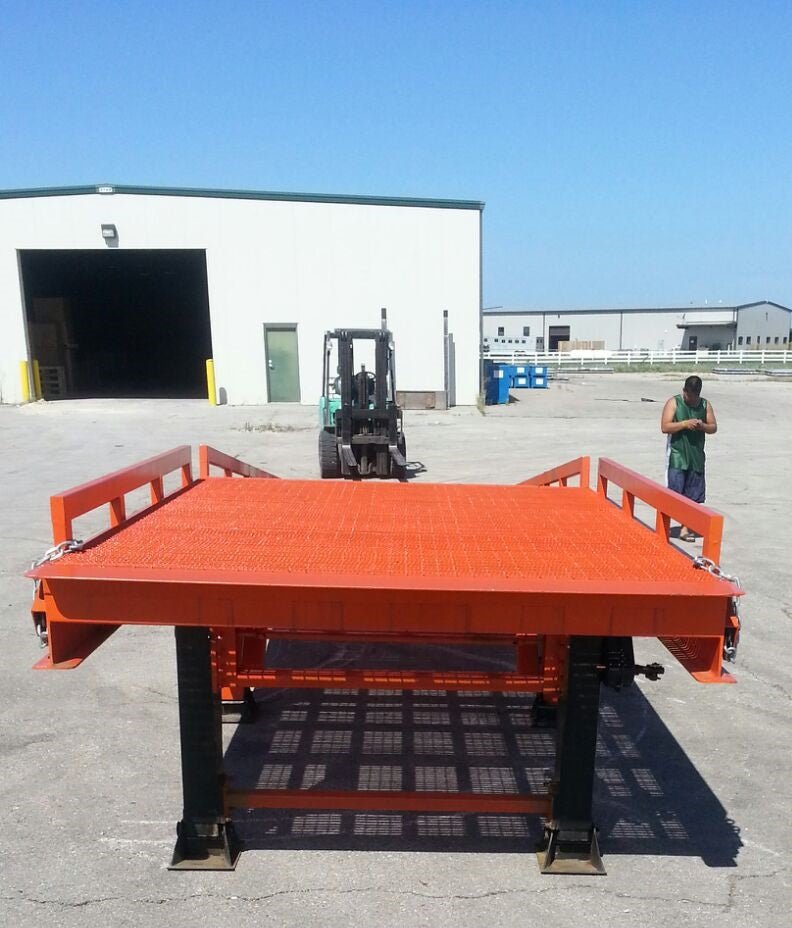 33,000 LB Heavy Duty Steel Loading Dock Ramp - 40FT Industrial Truck & Shipping Equipment for Warehouse, Dockyards & Logistics Centers | SKU: 12923