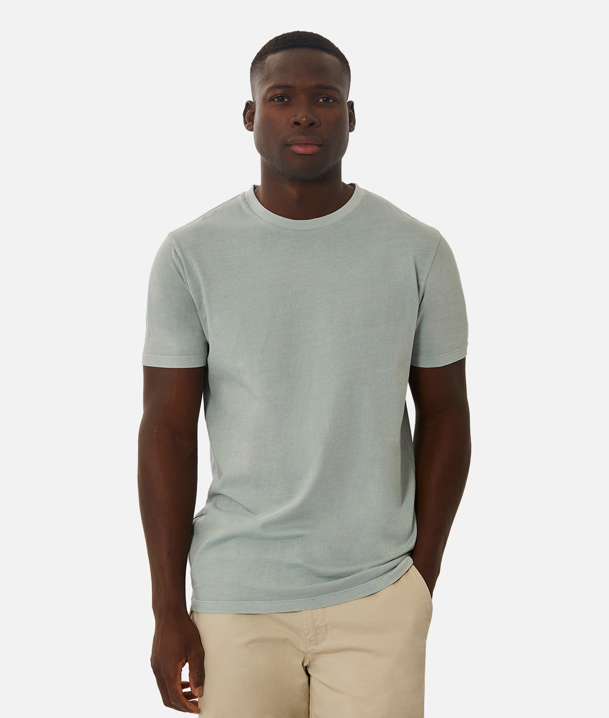 Premium Classic Cotton T-Shirt for Men | Soft & Comfortable Basic Tee in Faded Blue | Casual Wear, Layering & Everyday Outfits