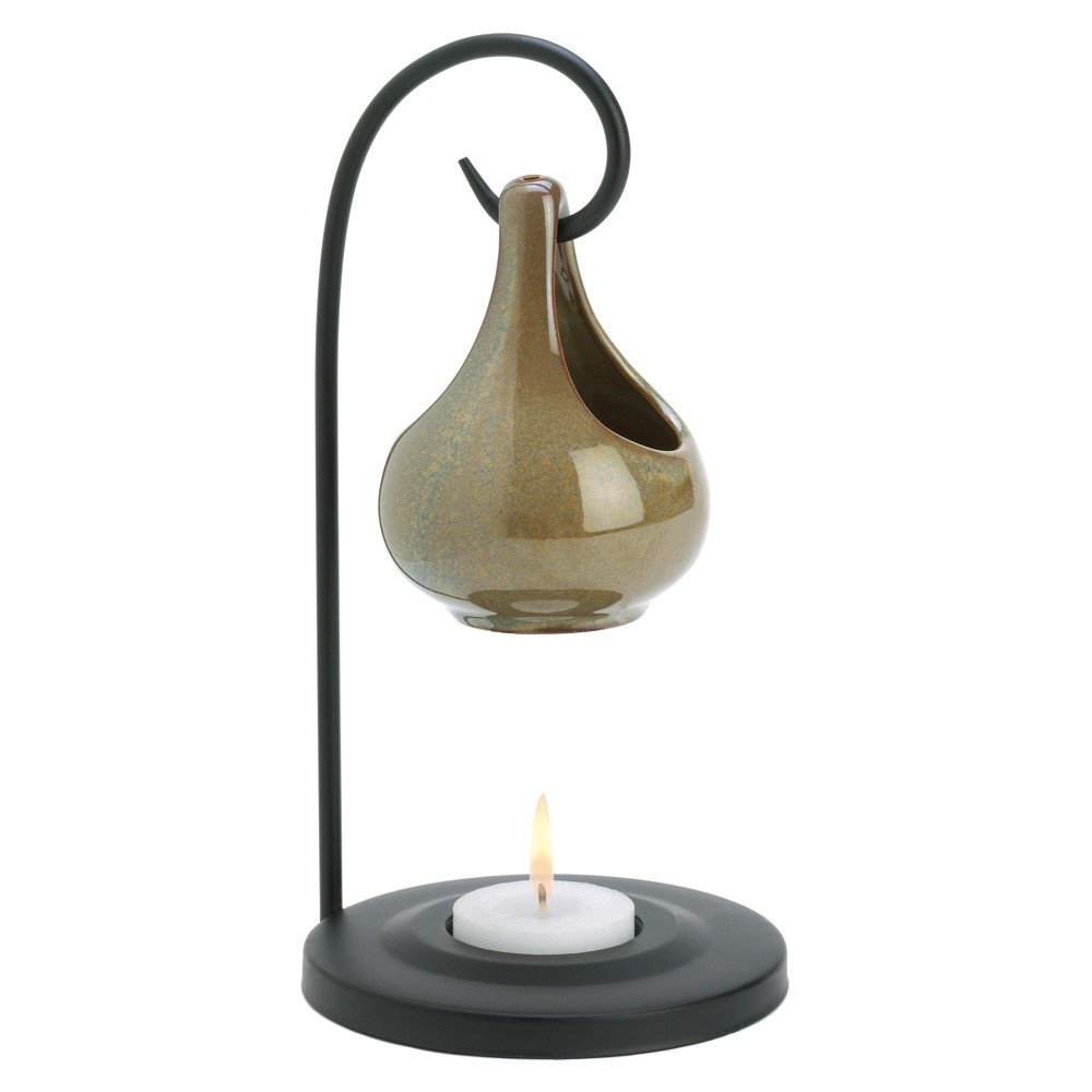 **Premium Massage Oil Warmer & Essential Oil Diffuser - Elegant Teardrop Design for Aromatherapy, Relaxation & Spa Use at Home**